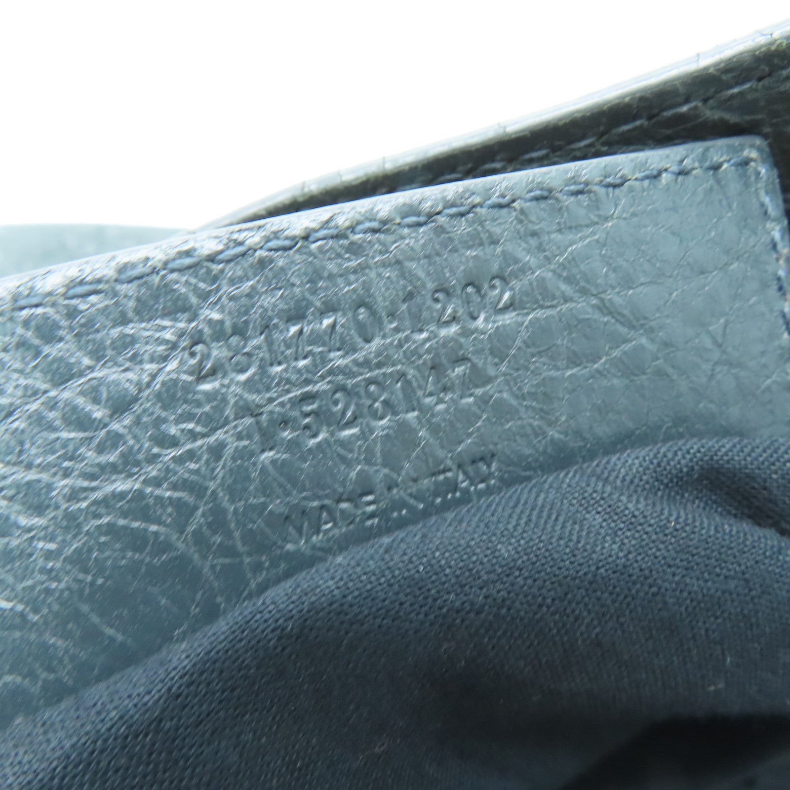 BALENCIAGA Sheepskin Leather Giant City Handle Shoulder Bag Gray