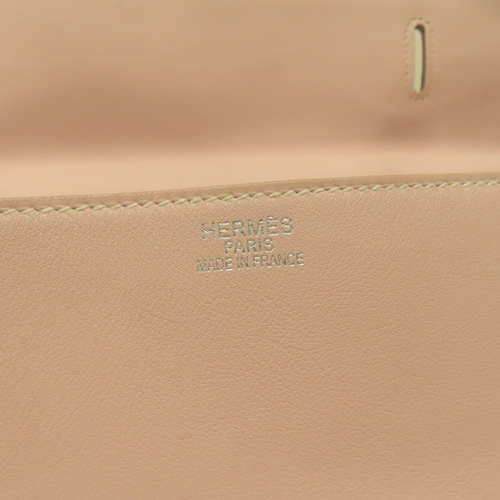 HERMES Swift皮革Kelly Flat銀扣手挽肩背兩用袋粉紅色