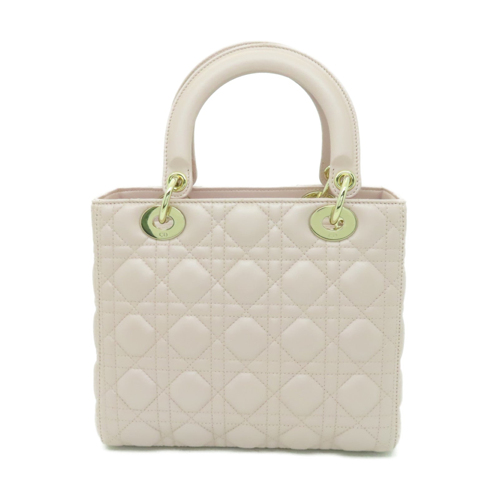 Dior 羊皮皮革2way Shoulder Bag金扣手挽肩背兩用袋粉紅色