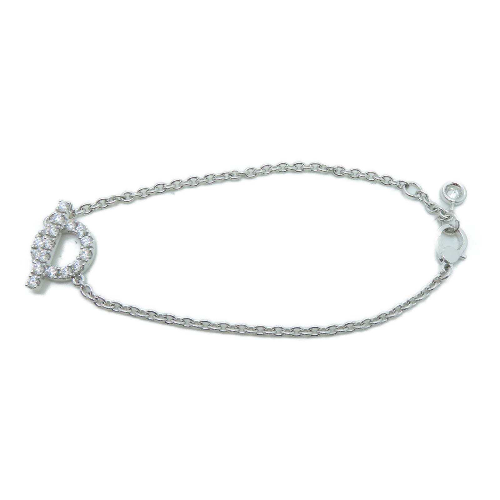 HERMES 18K白金Diamond Bracelet 0.55ct钻石手链