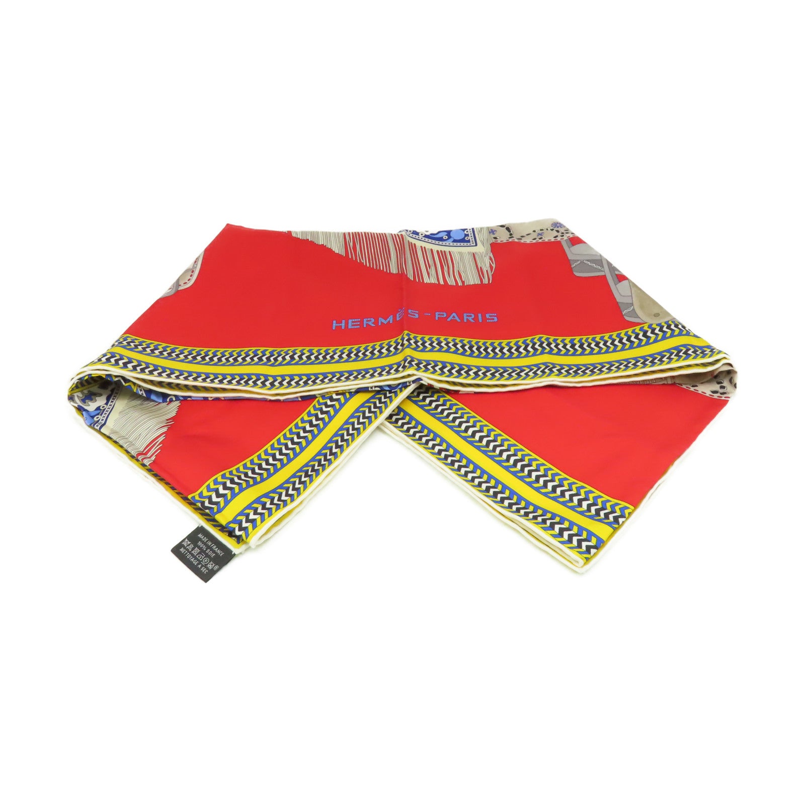 HERMES 【激減優惠】絲質Scarf 90x90絲巾紅色/黃色/藍色/彩色