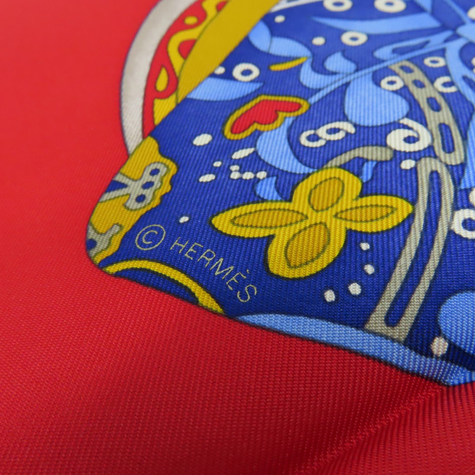 HERMES 【激減優惠】絲質Scarf 90x90絲巾紅色/黃色/藍色/彩色