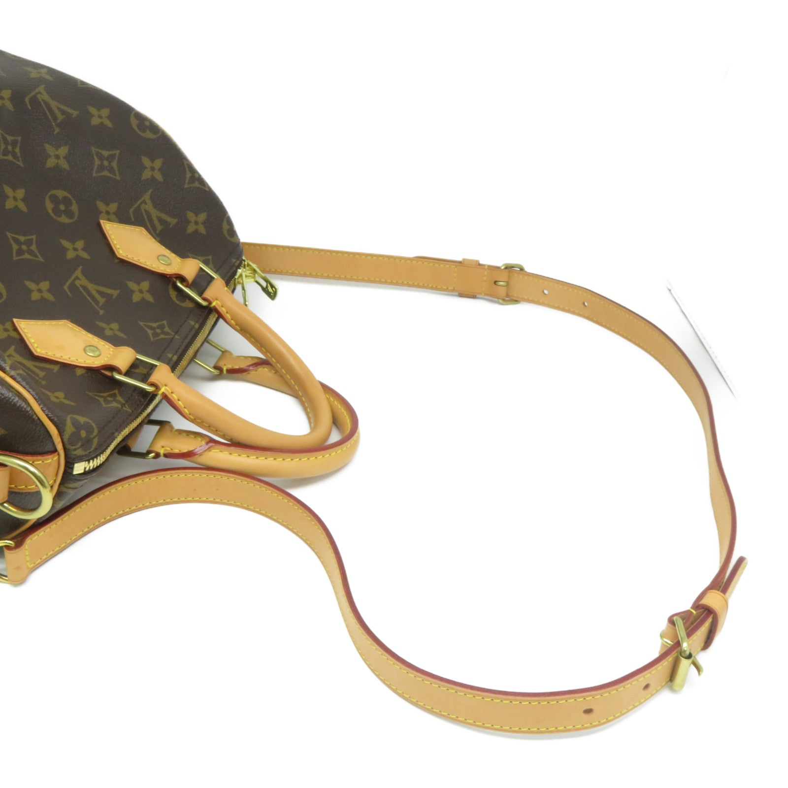 LOUIS VUITTON Monogram Speedy Bandouliere 25金扣手挽肩背兩用袋啡色