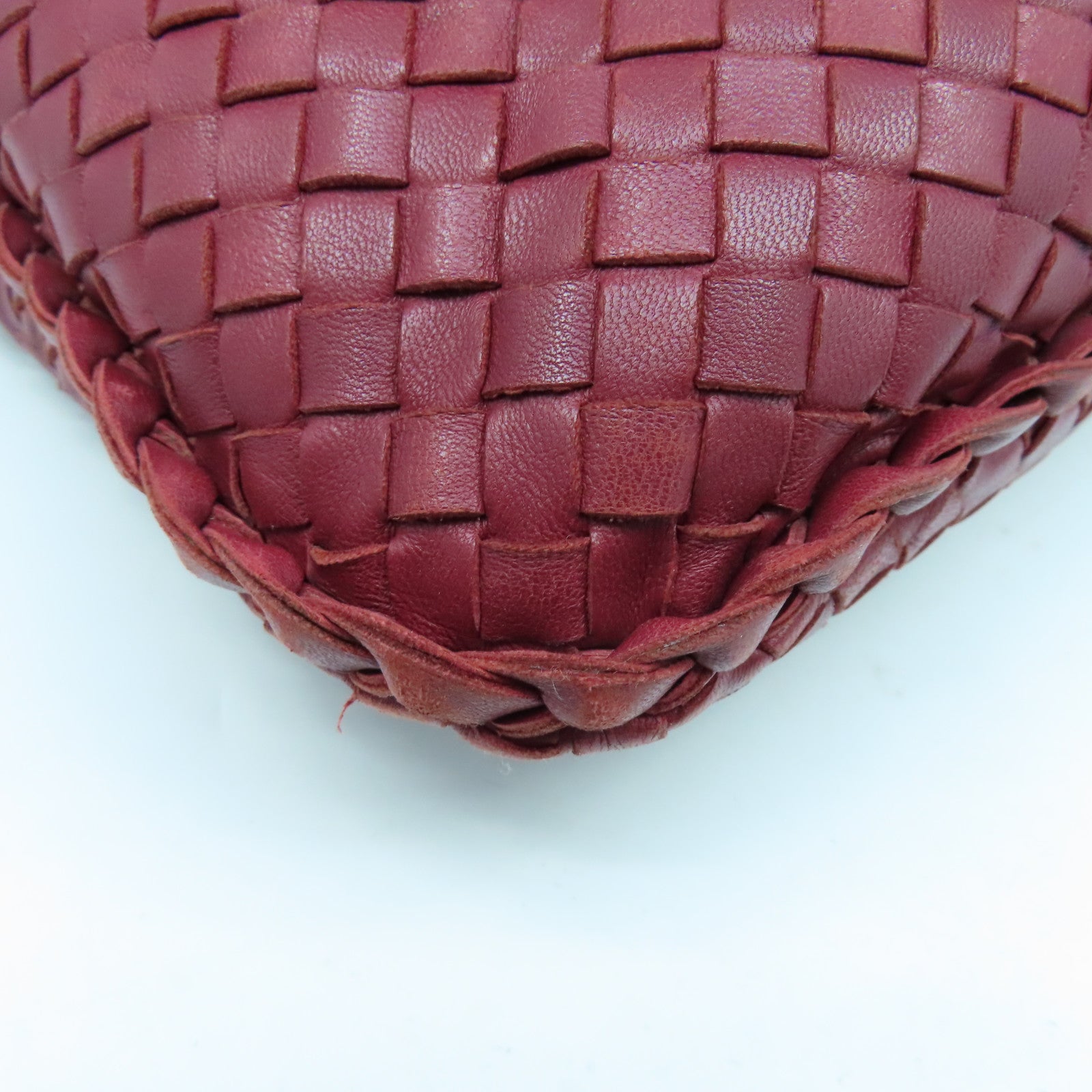 BOTTEGA VENETA 羊皮皮革Shoulder Bag金扣肩背袋紅色