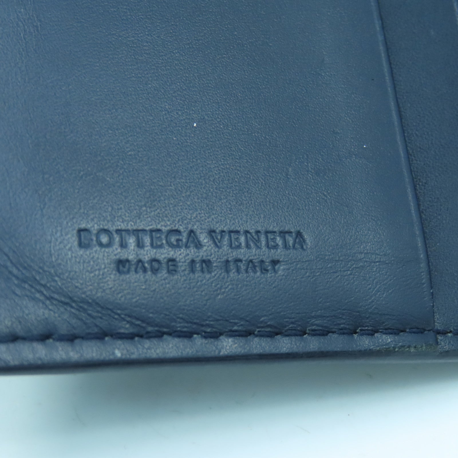 BOTTEGA VENETA 牛皮皮革Card Case卡片套深蓝色