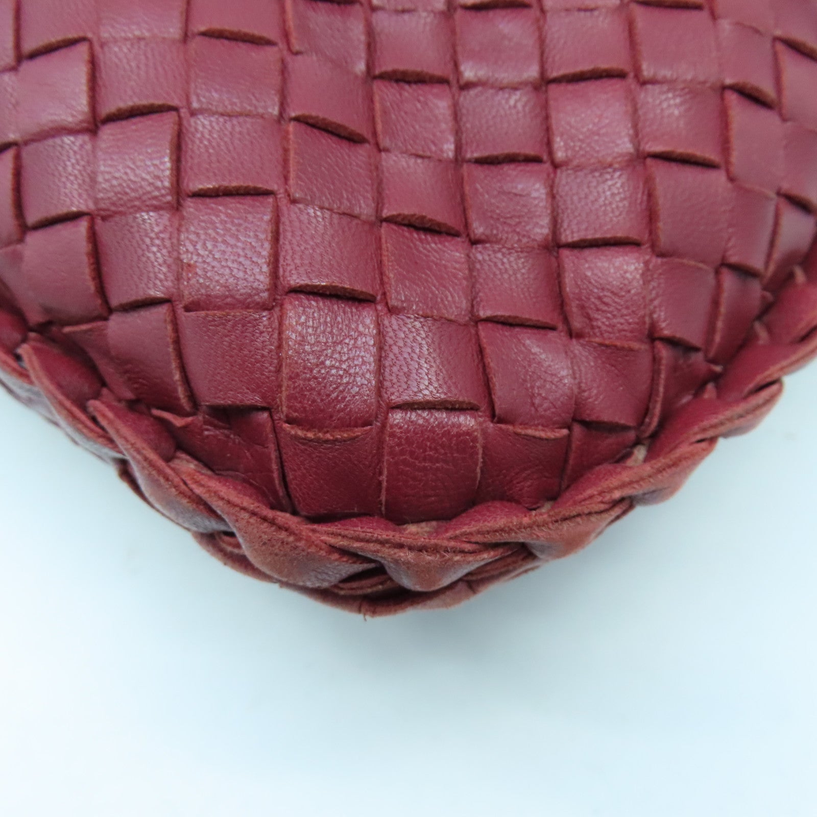 BOTTEGA VENETA 羊皮皮革Shoulder Bag金扣肩背袋紅色