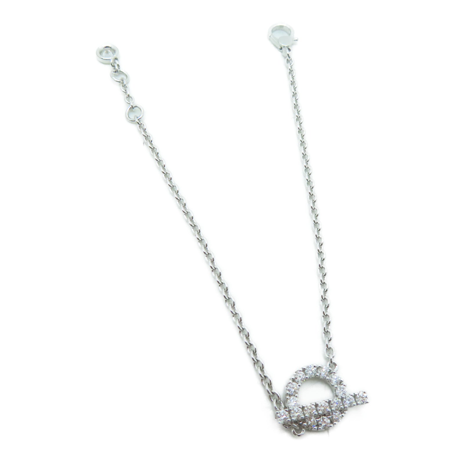HERMES 18K白金Diamond Bracelet 0.55ct钻石手链