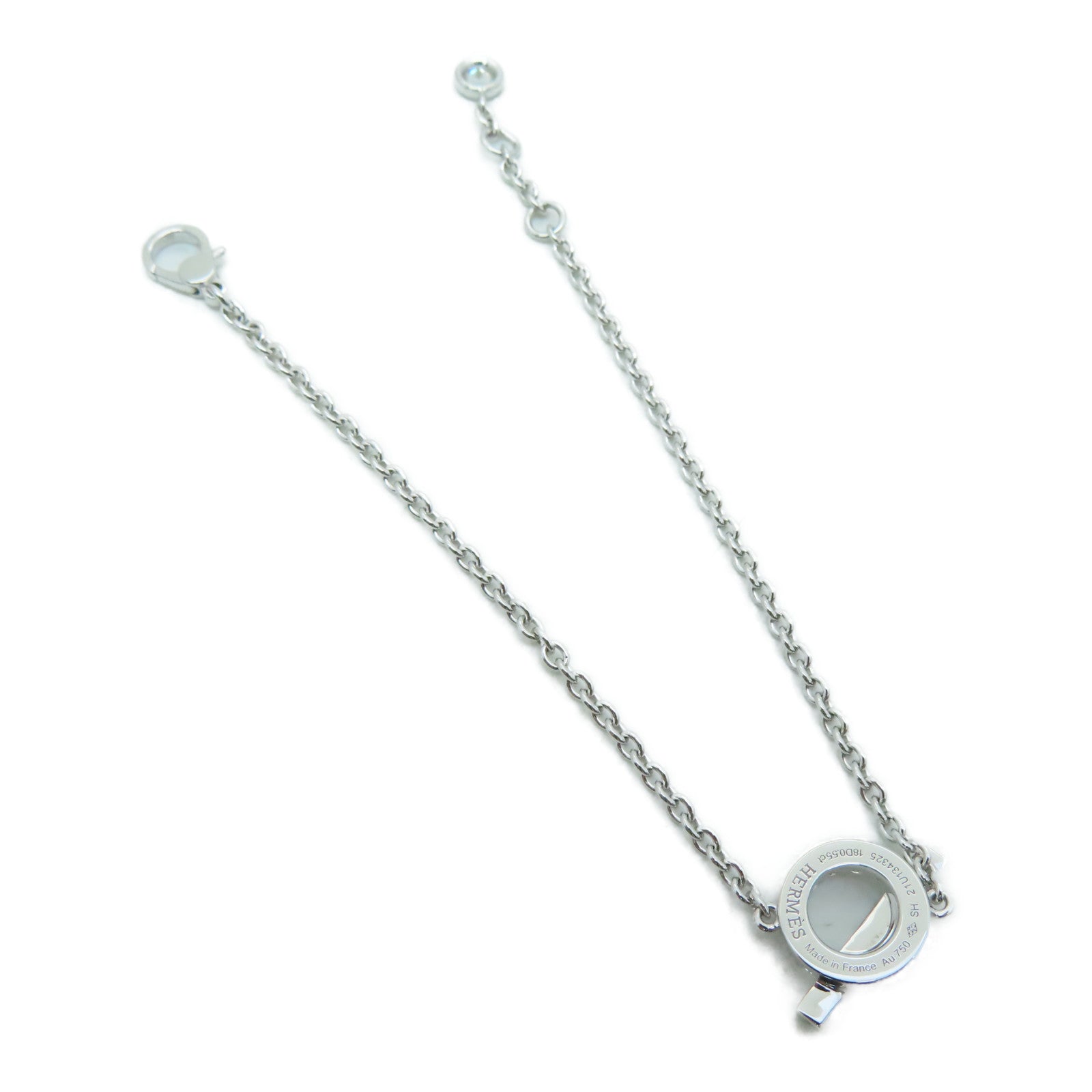 HERMES 18K白金Diamond Bracelet 0.55ct钻石手链