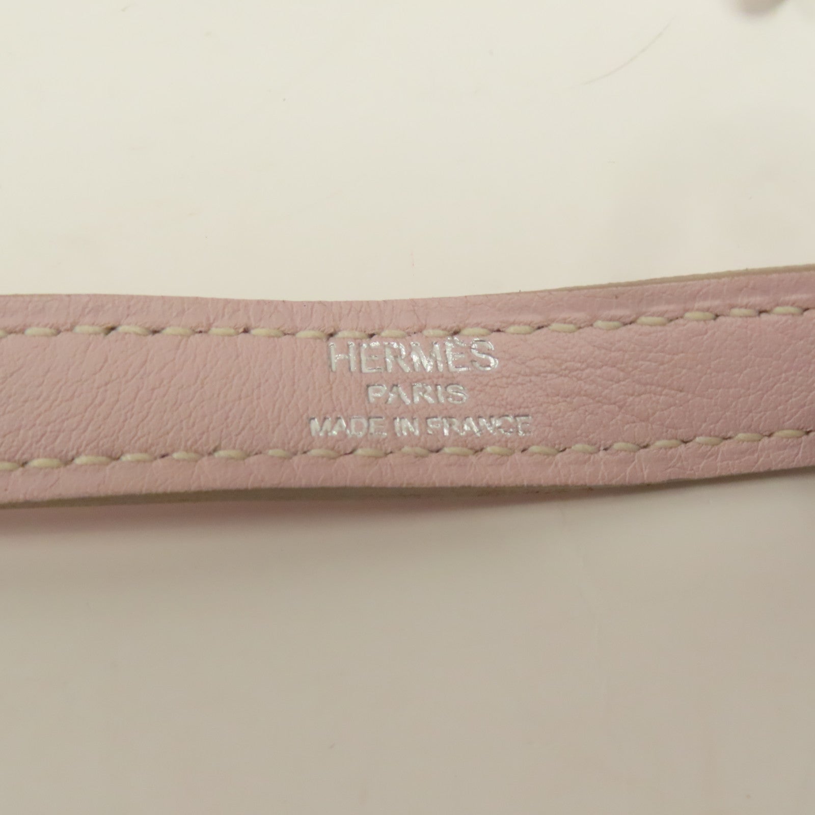 HERMES Swift皮革Kelly Flat銀扣手挽肩背兩用袋粉紅色