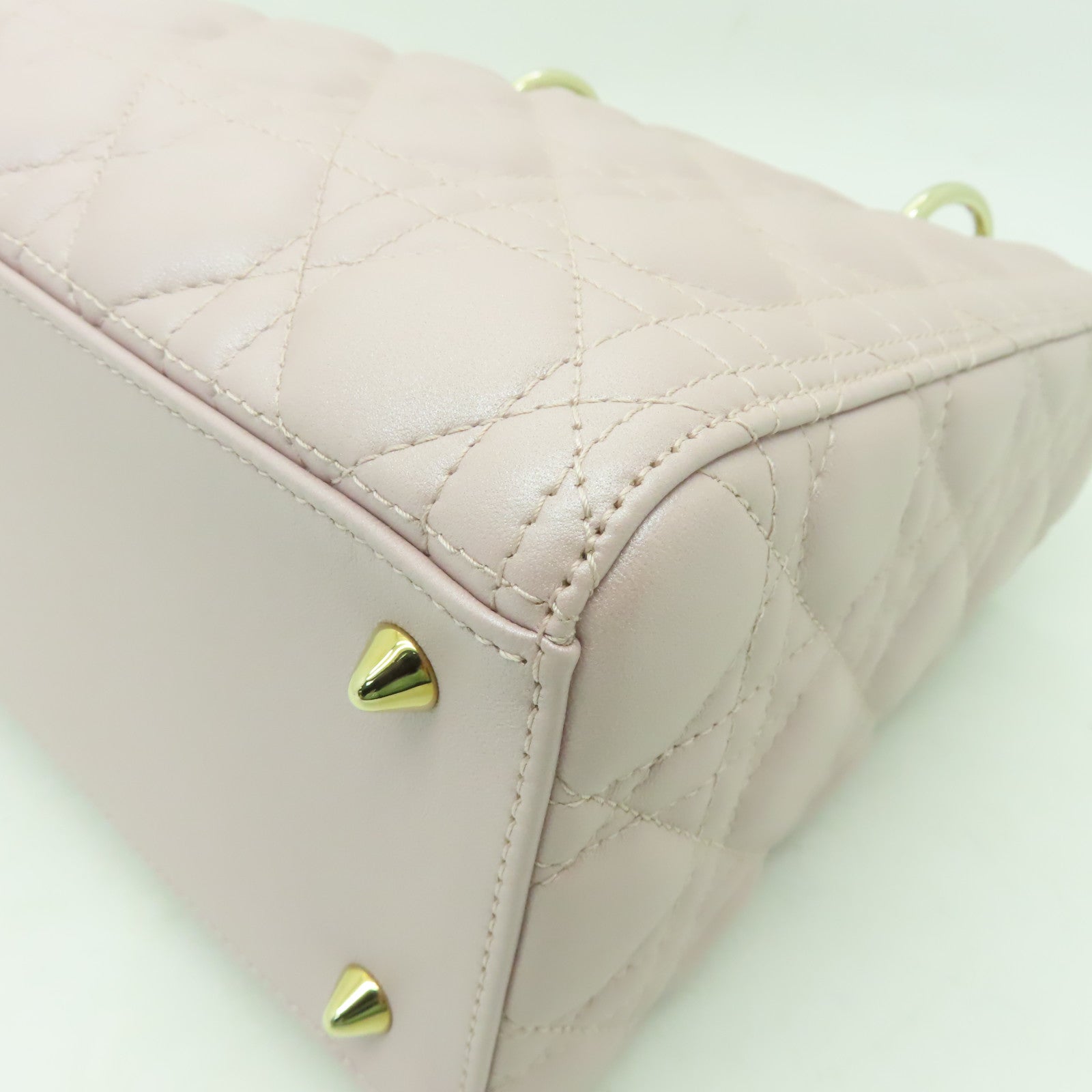 Dior 羊皮皮革2way Shoulder Bag金扣手挽肩背兩用袋粉紅色