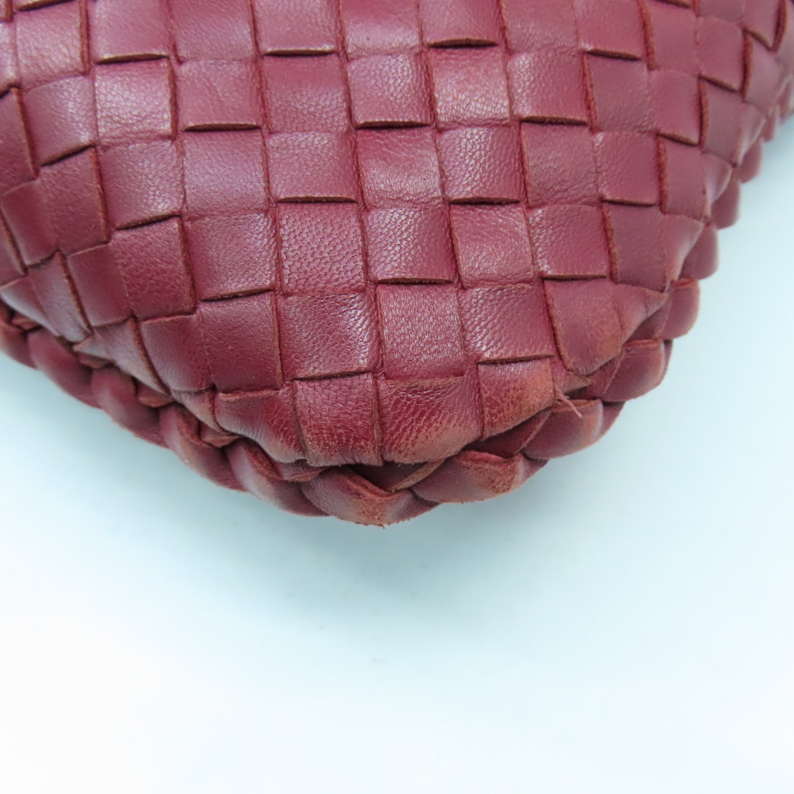 BOTTEGA VENETA 羊皮皮革Shoulder Bag金扣肩背袋紅色