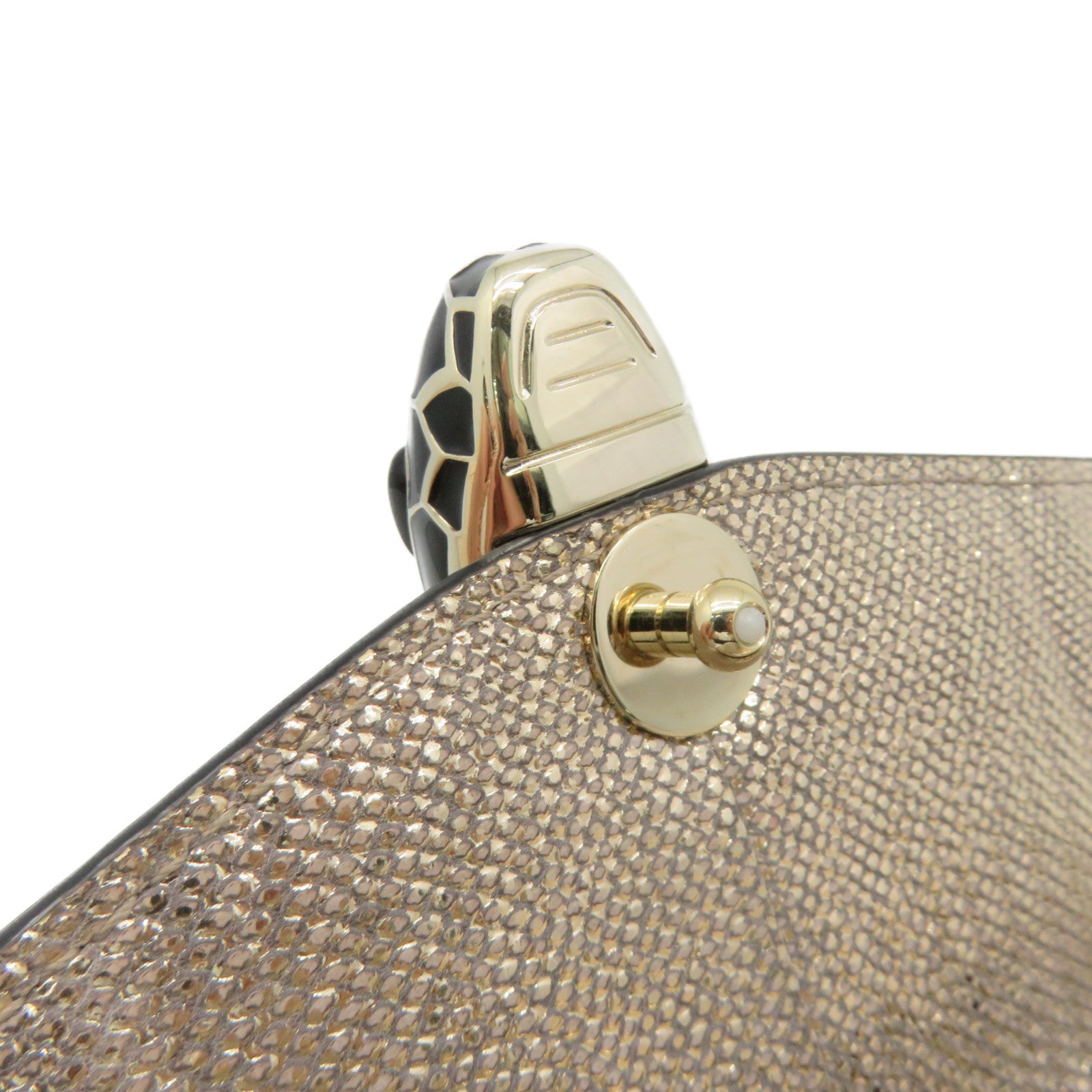 BVLGARI [Sharp Discount] Snakeskin Leather Serpenti Forever Chain