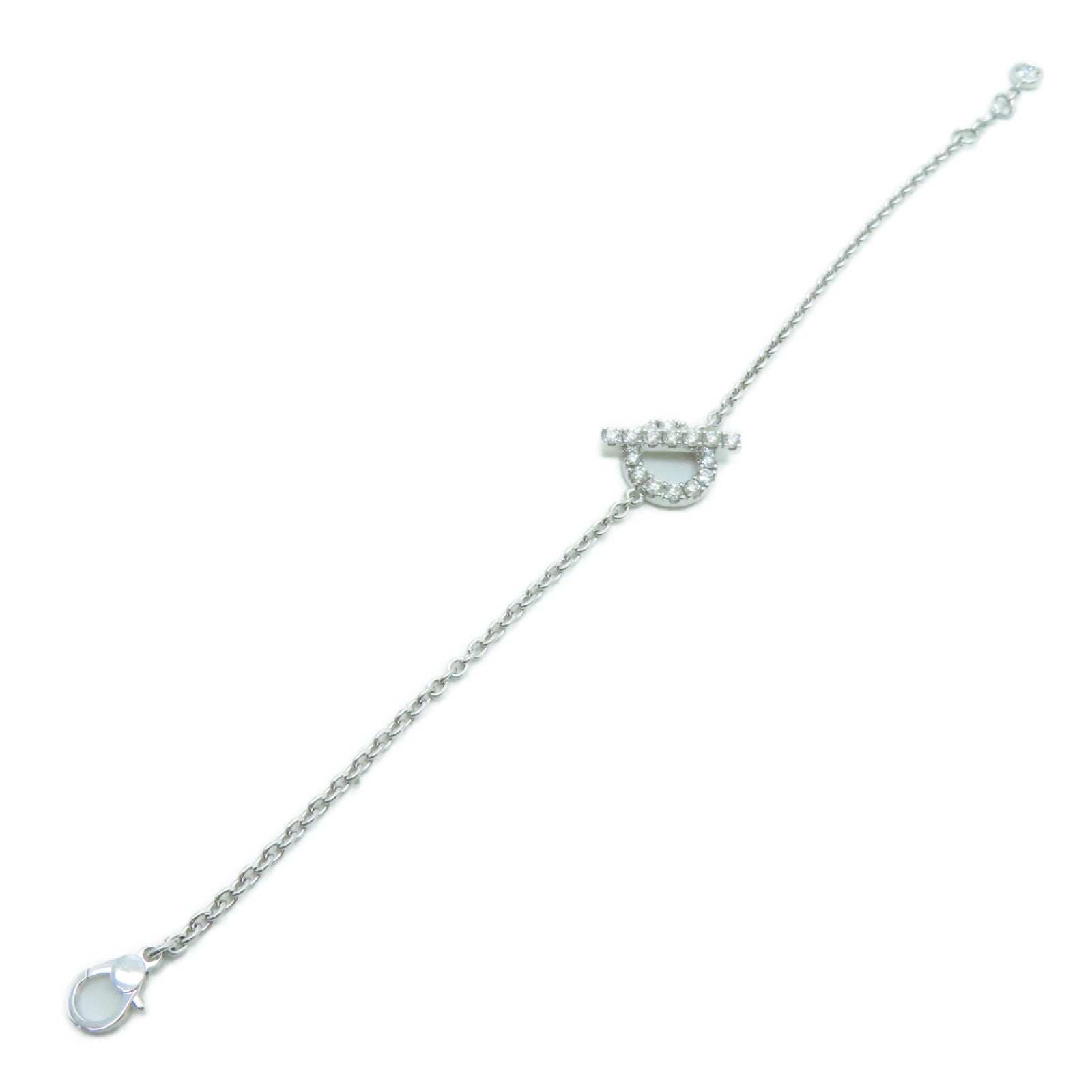 HERMES 18K白金Diamond Bracelet 0.55ct钻石手链