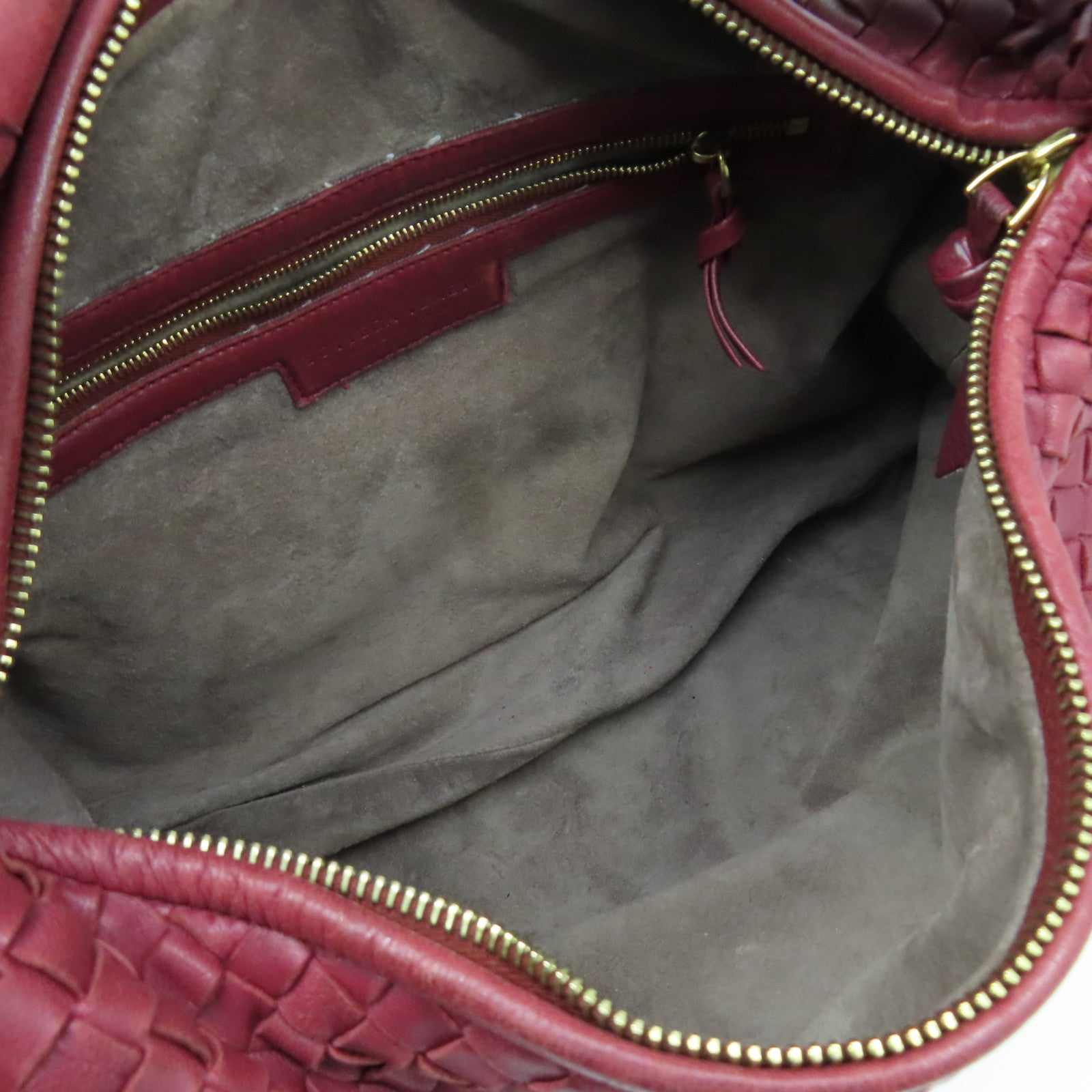 BOTTEGA VENETA 羊皮皮革Shoulder Bag金扣肩背袋紅色