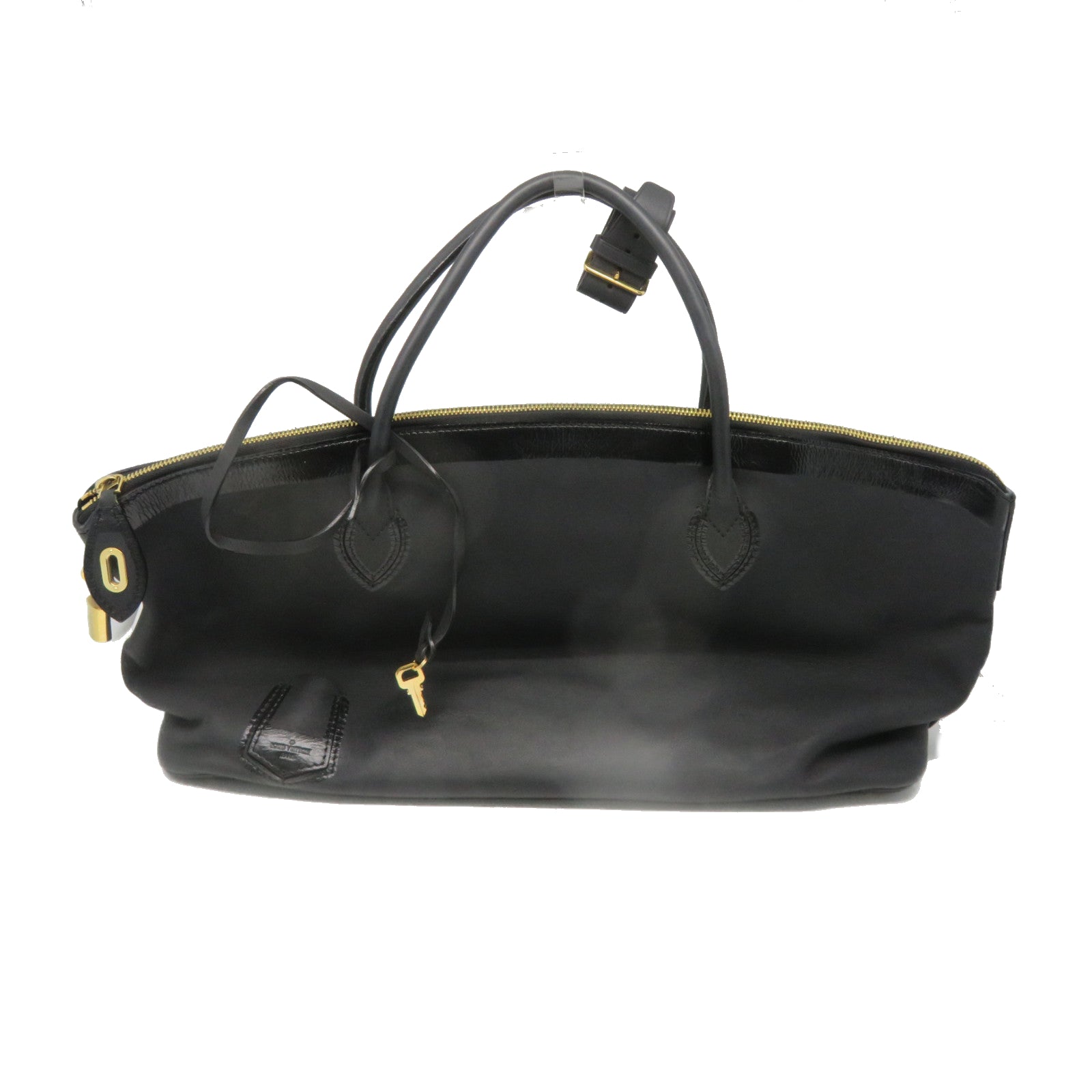 LOUIS VUITTON 【激减优惠】牛皮皮革Cuir Obsession Lockit金扣手挽袋黑色