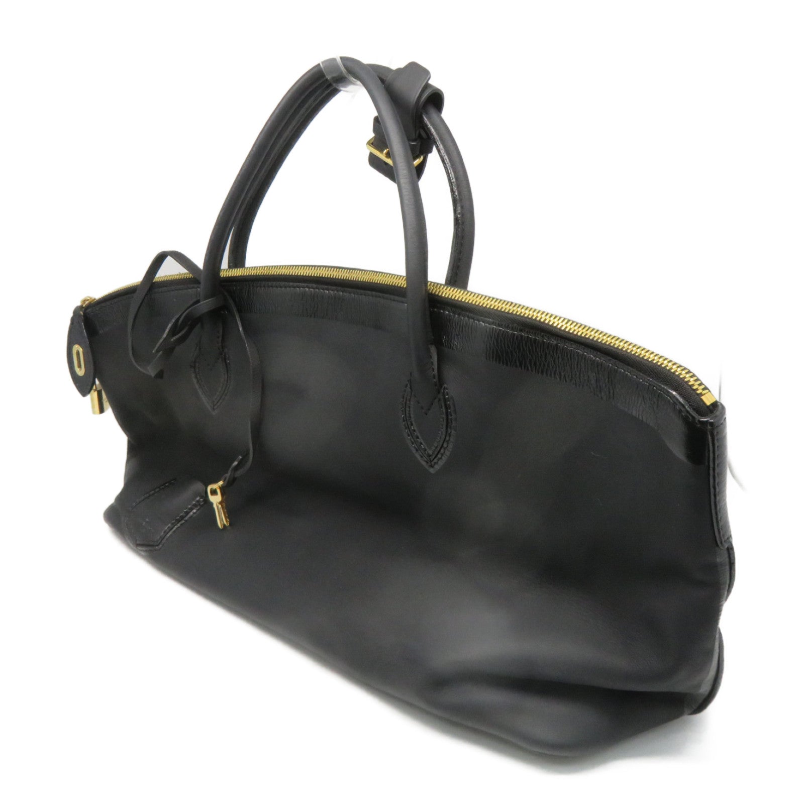 LOUIS VUITTON 【激减优惠】牛皮皮革Cuir Obsession Lockit金扣手挽袋黑色