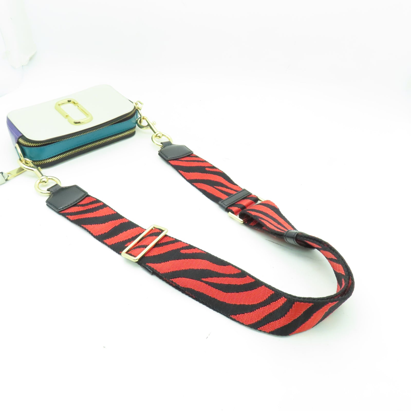 MARC JACOBS 【激減優惠】牛皮皮革Snapshot金扣肩背袋彩色