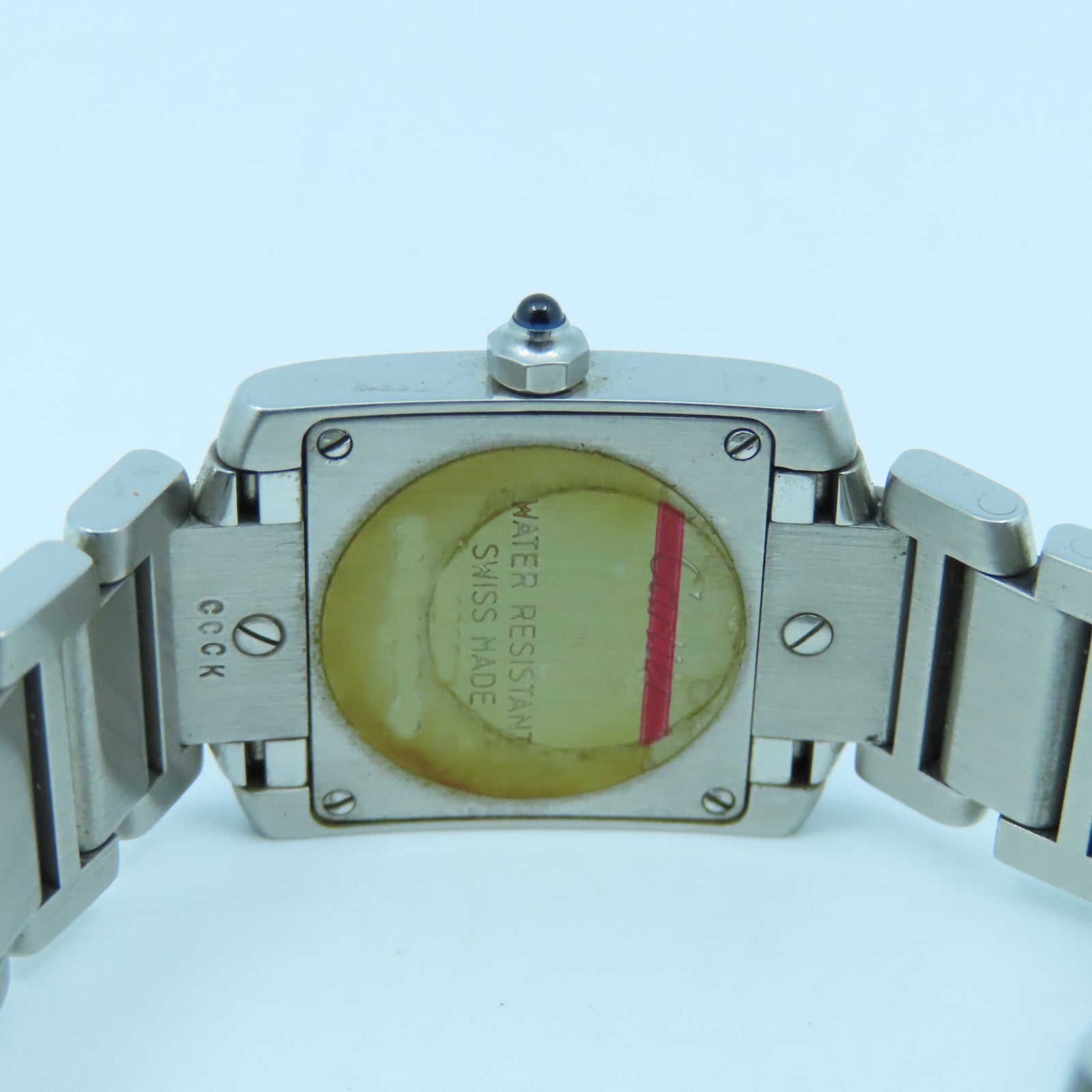 CARTIER Tank Francaise不锈钢手表石英机芯白色