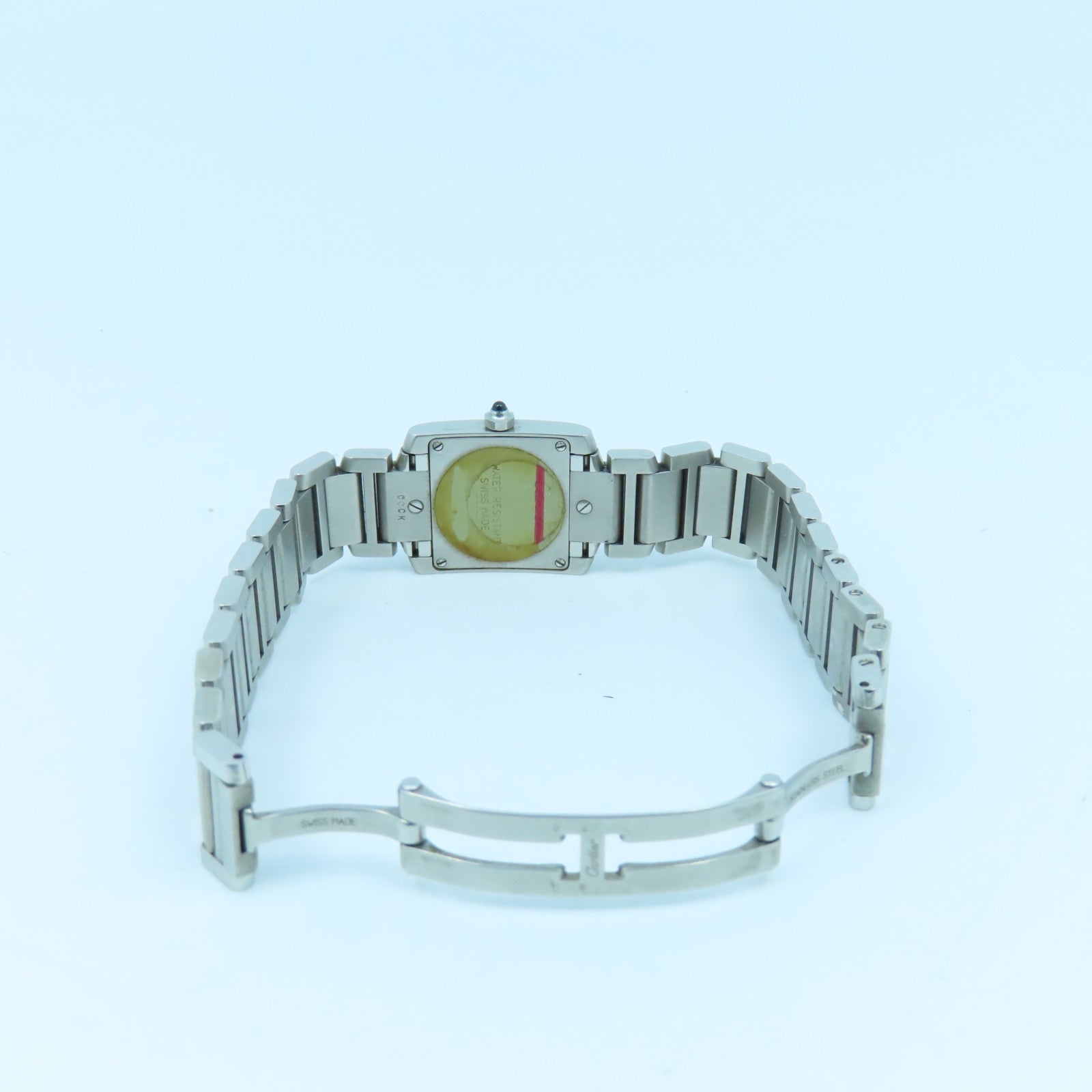 CARTIER Tank Francaise不锈钢手表石英机芯白色