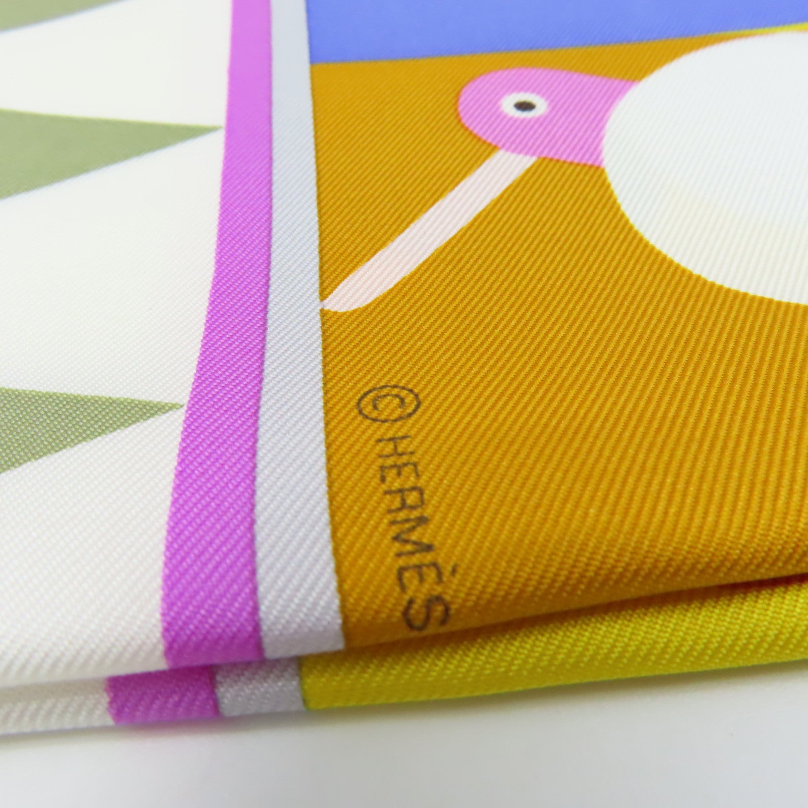 HERMES 【激減優惠】絲質Scarf 90x90絲巾黃色/紫色/彩色