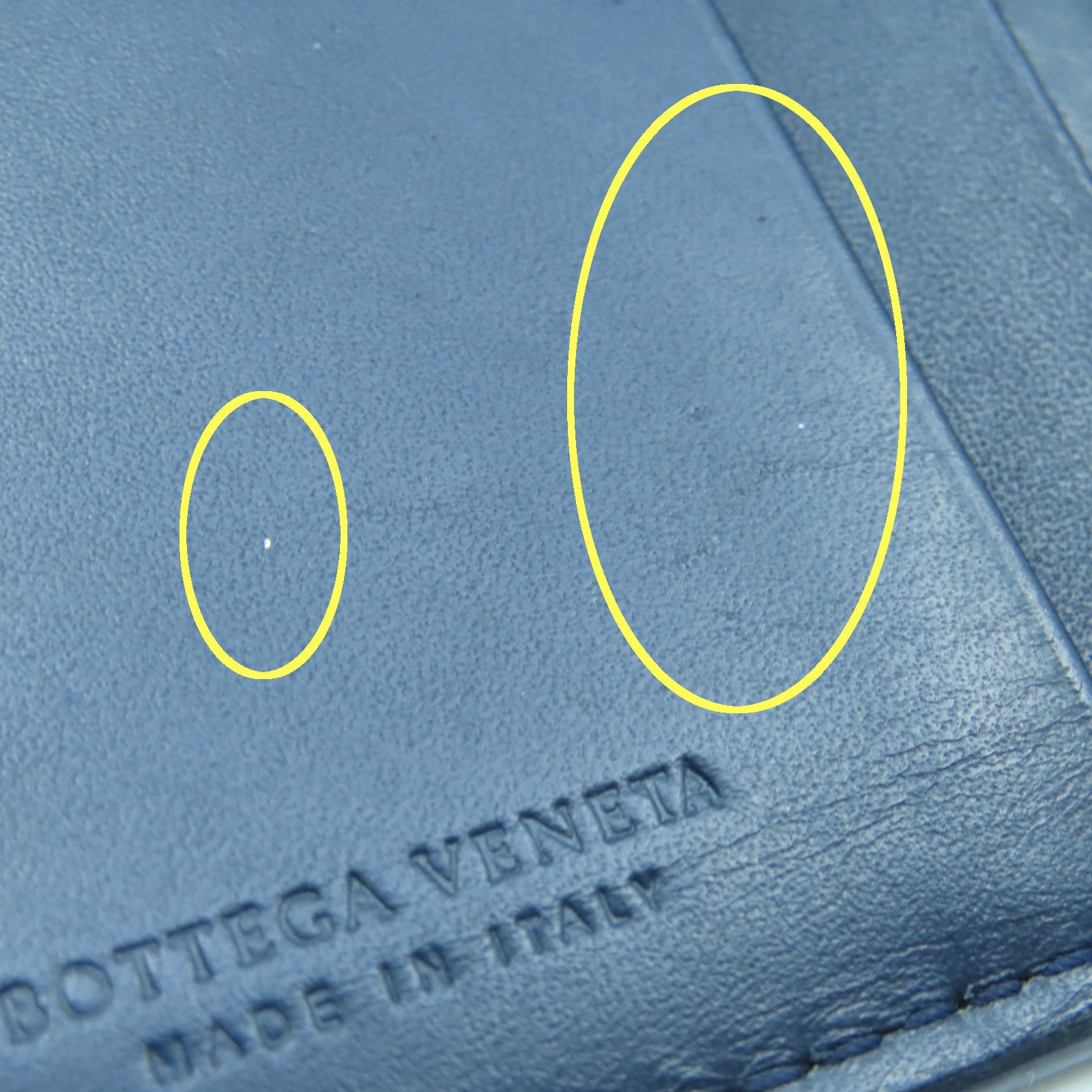 BOTTEGA VENETA 牛皮皮革Card Case卡片套深蓝色