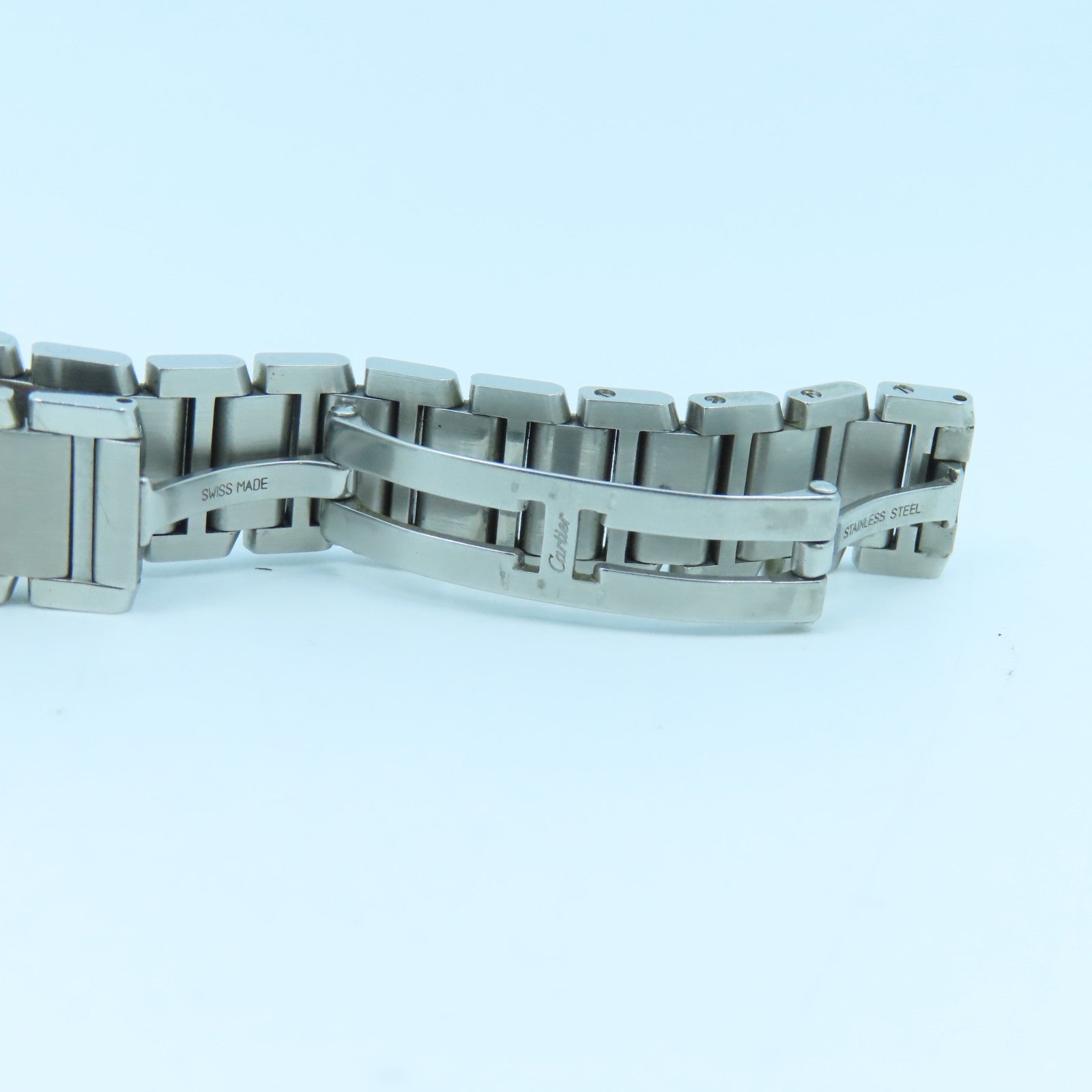 CARTIER Tank Francaise不锈钢手表石英机芯白色