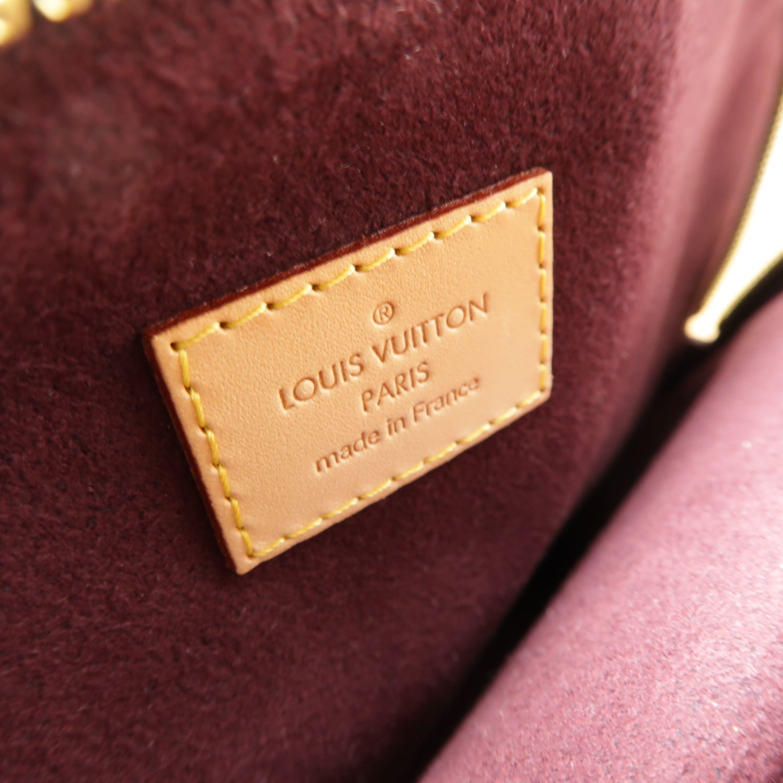 LOUIS VUITTON Monogram Marais MM金扣肩背袋棕色