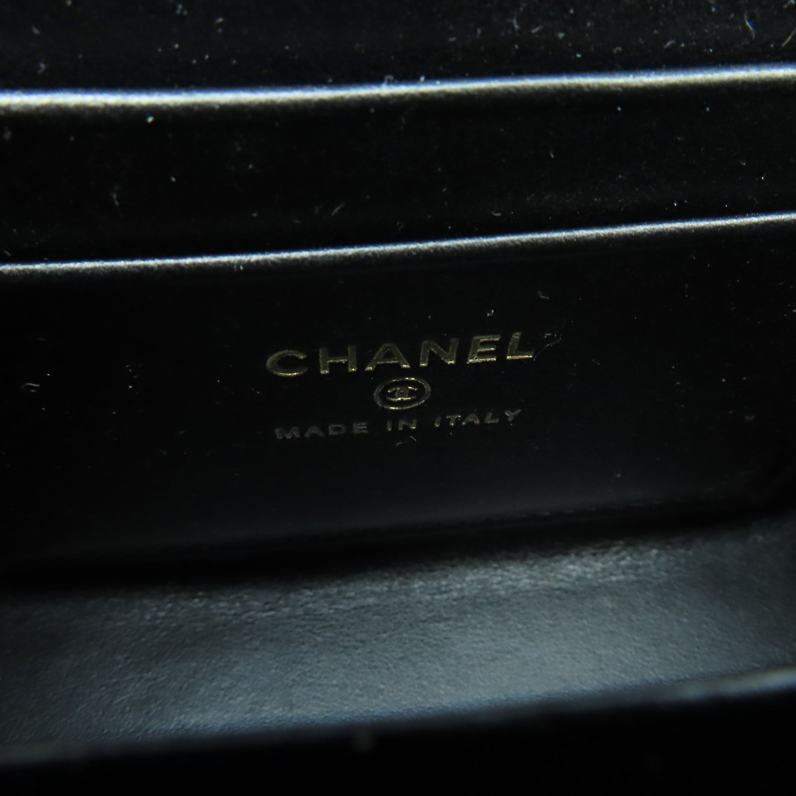 CHANEL 菱格Caviar皮革Chain Shoulder銀扣鏈帶手挽肩背兩用袋黑色