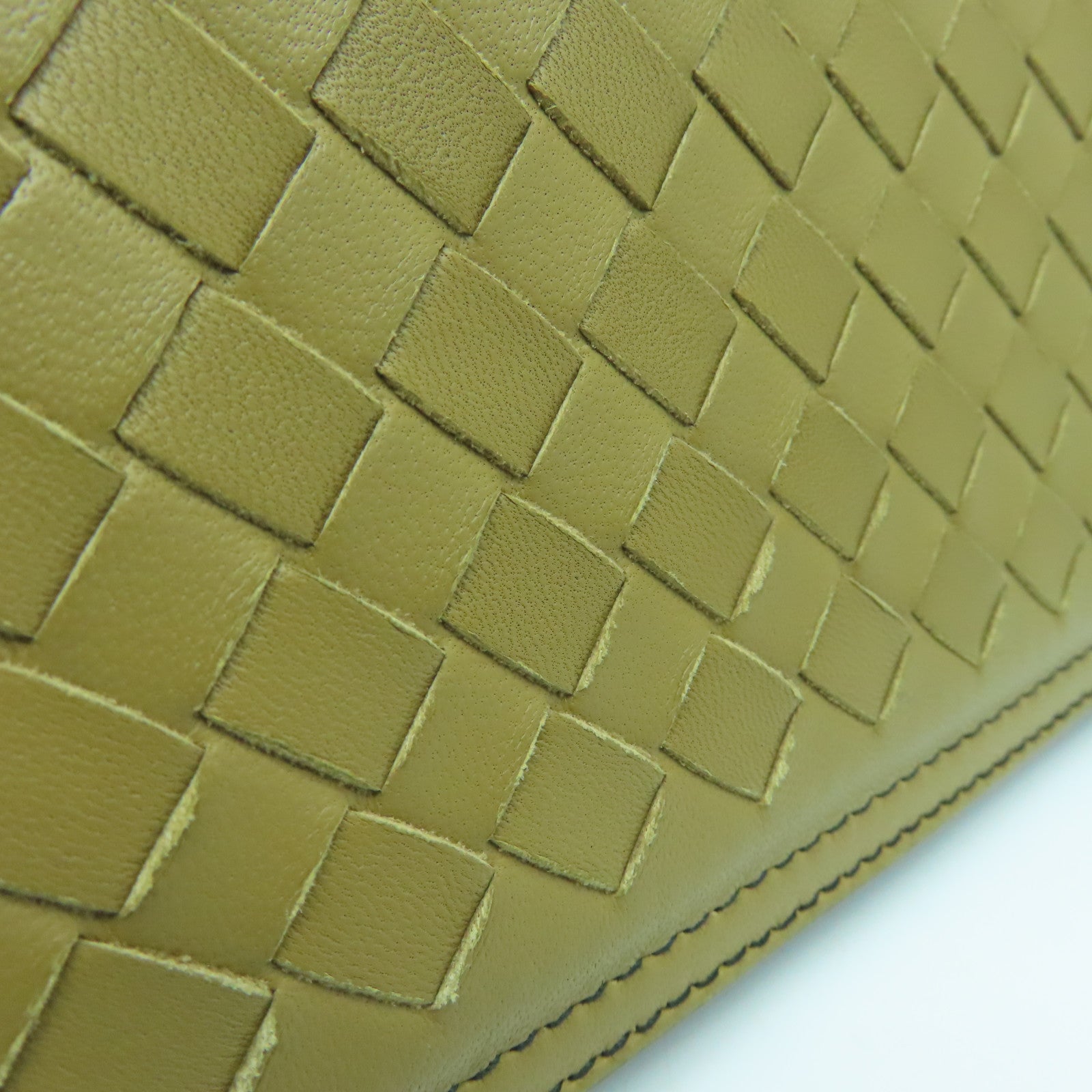 BOTTEGA VENETA Textured Leather 2way Shoulder Bag Handle Shoulder Bag Brown