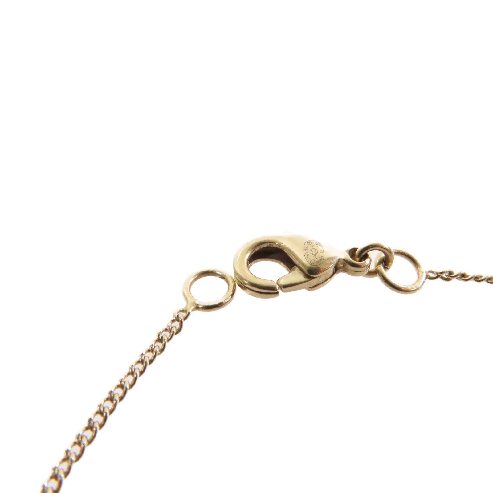 CHANEL 金屬CC Necklace項鏈黑色/金色