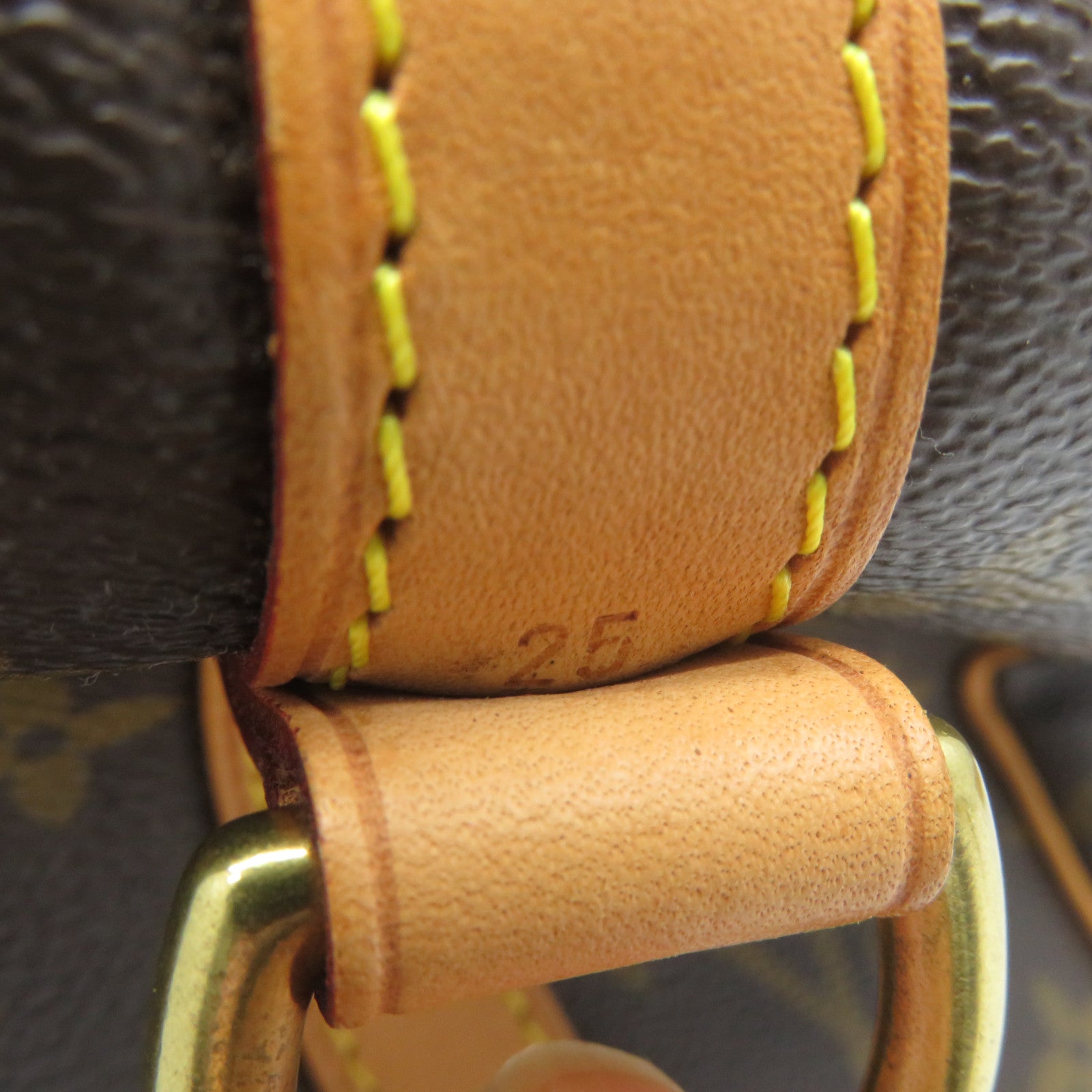 LOUIS VUITTON Monogram Speedy Bandouliere 25金扣手挽肩背兩用袋啡色