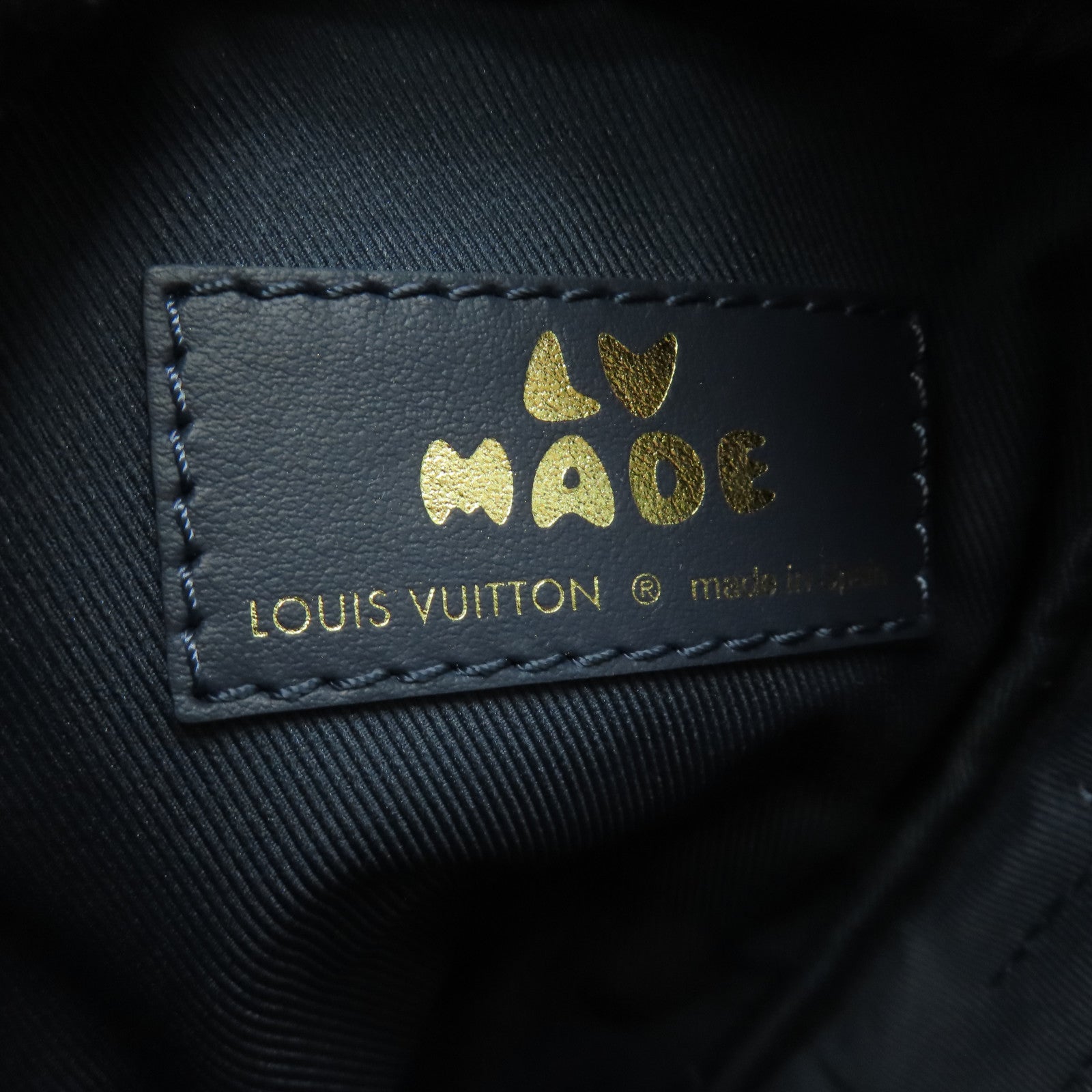 LOUIS VUITTON Monogram Denim Flap Double Phone Pouch金扣肩背袋深藍色