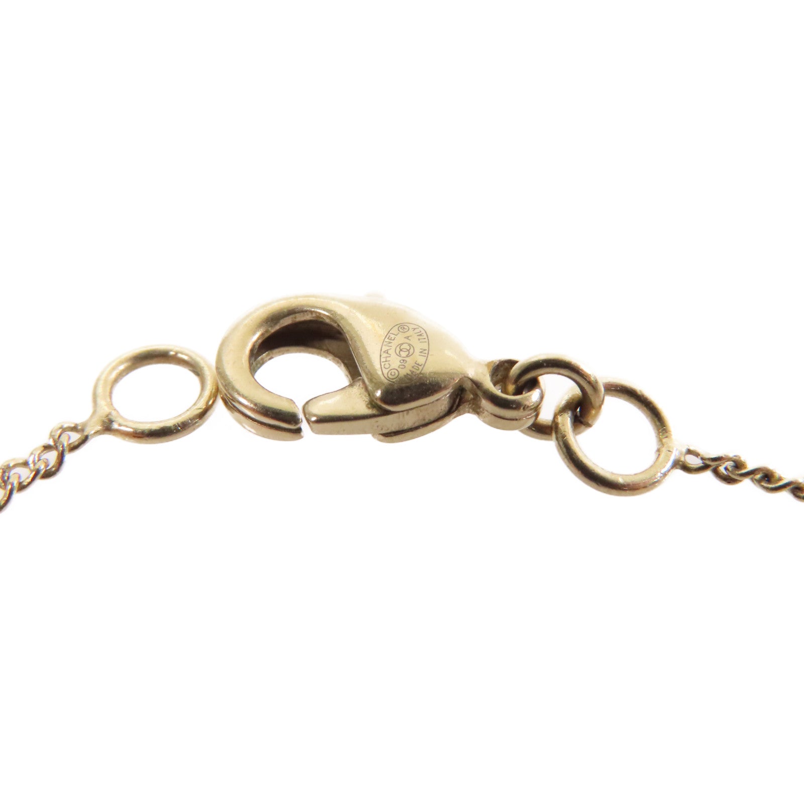 CHANEL 金屬CC Necklace項鏈黑色/金色