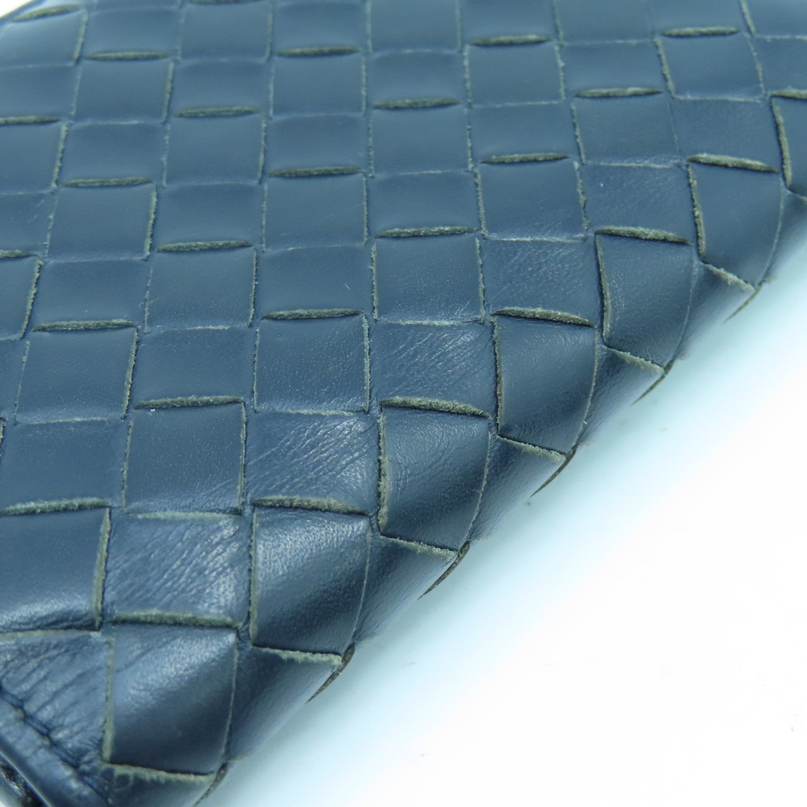BOTTEGA VENETA 牛皮皮革Card Case卡片套深蓝色