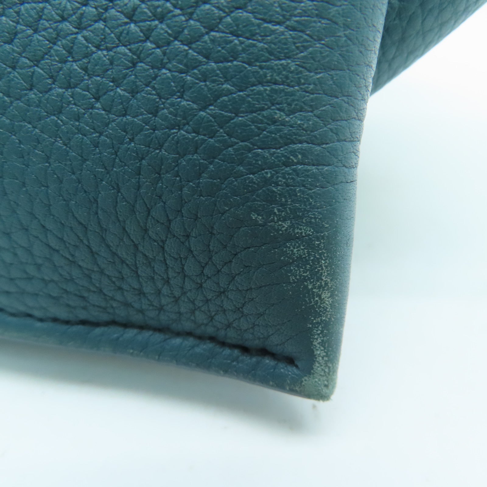 CELINE [Sharp Discount] Cowhide Leather Handbag Blue