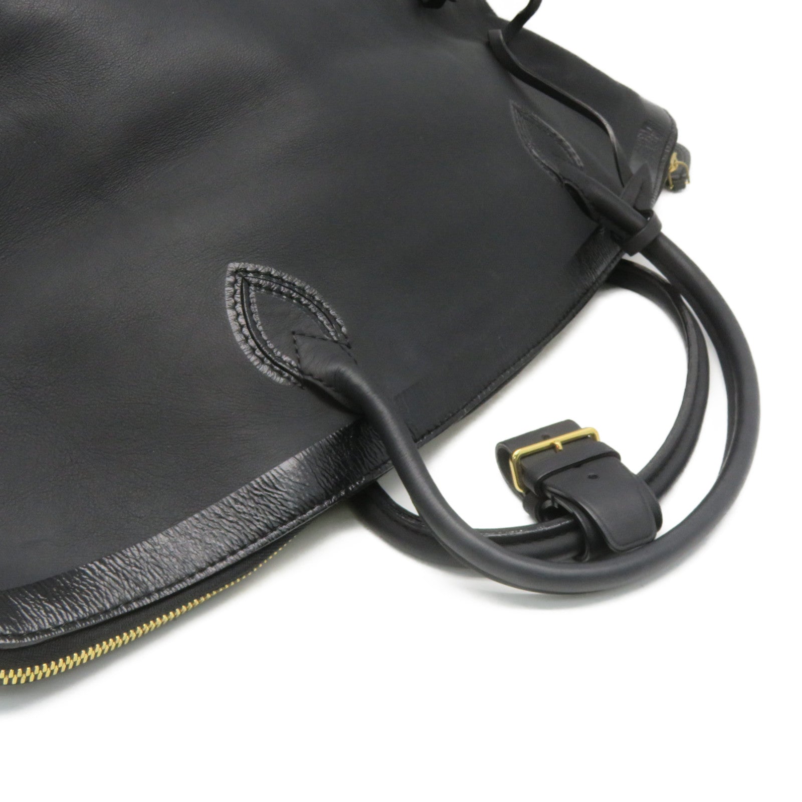 LOUIS VUITTON 【激减优惠】牛皮皮革Cuir Obsession Lockit金扣手挽袋黑色