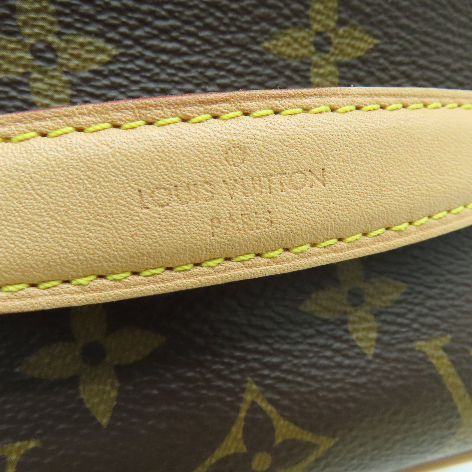LOUIS VUITTON Monogram Nice Mini Hand Bag金扣手挽袋啡色