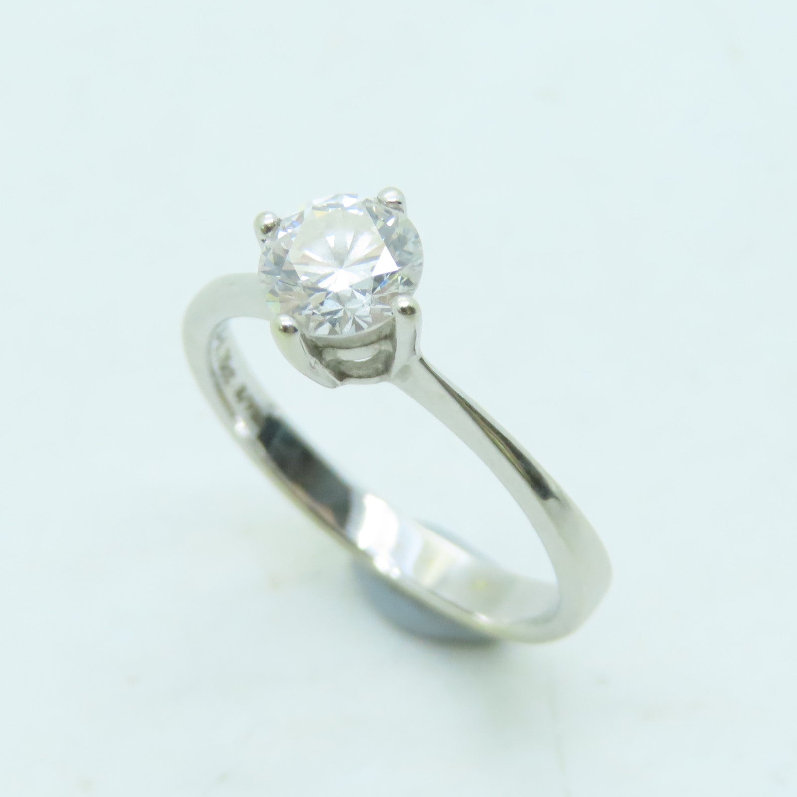 JEWELRY 18K White Gold Diamond Ring 0.70ct Diamond Ring US#6