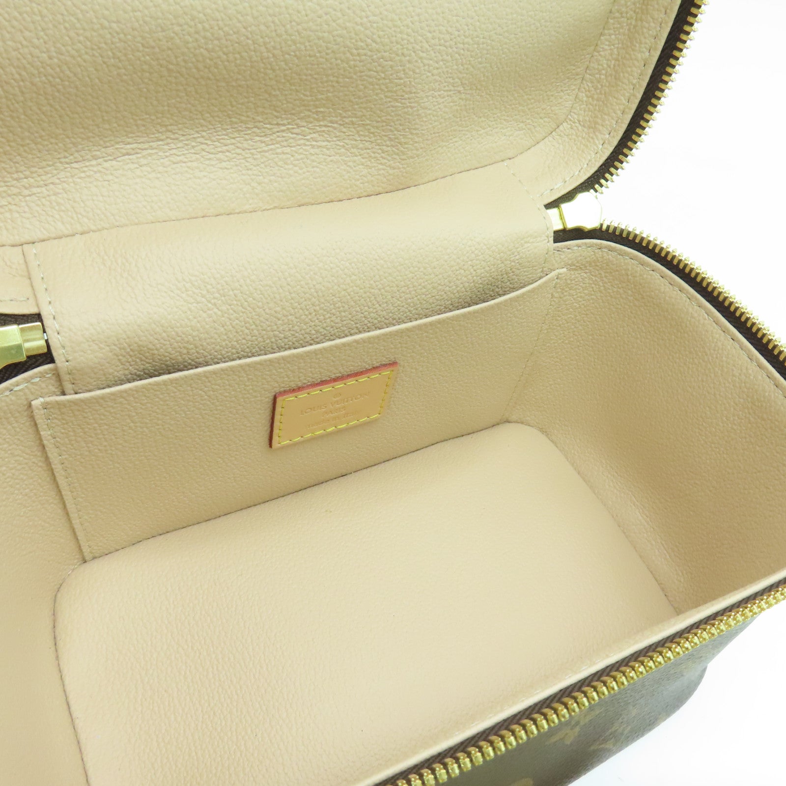 LOUIS VUITTON Monogram Nice Mini Hand Bag金扣手挽袋啡色
