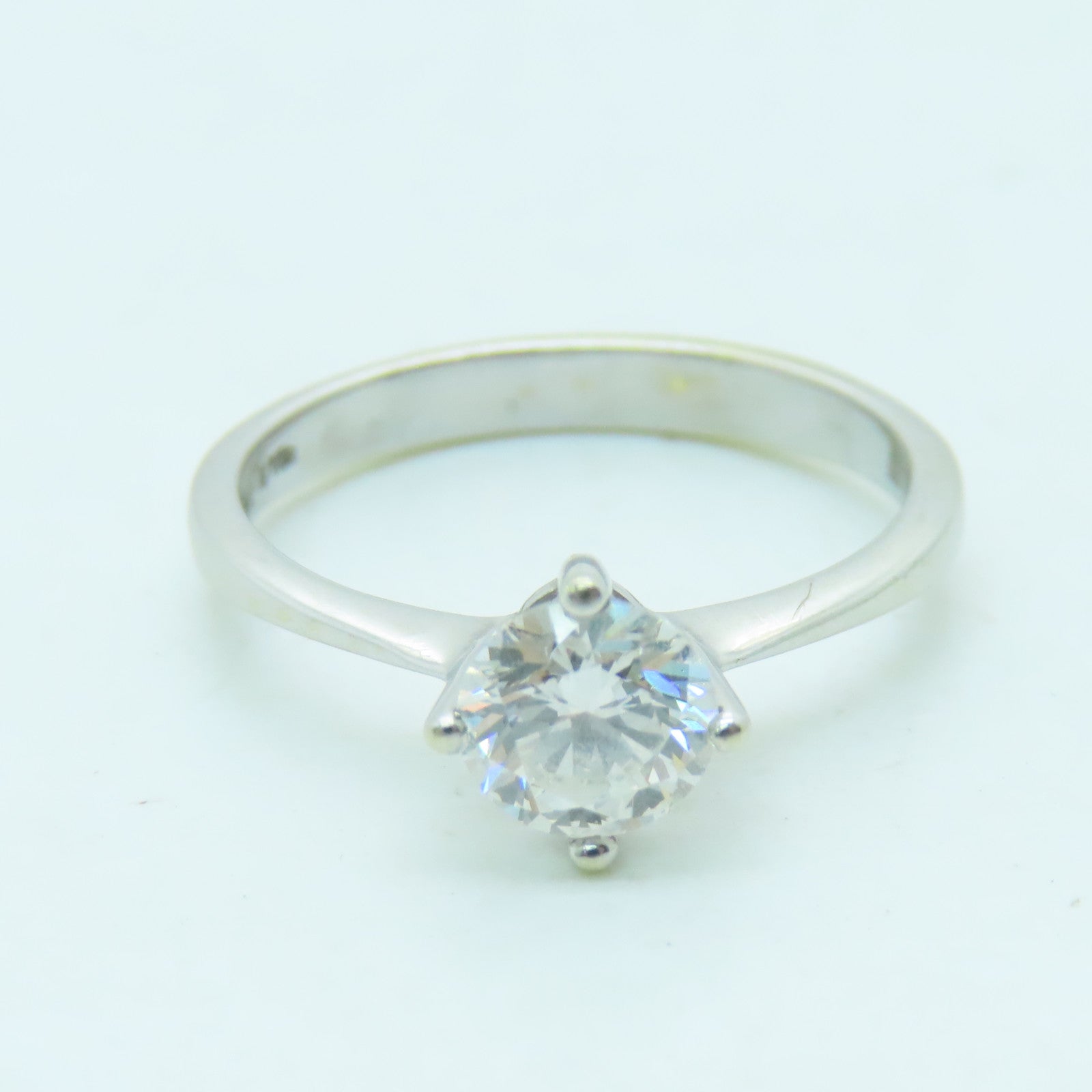 JEWELRY 18K White Gold Diamond Ring 0.70ct Diamond Ring US#6