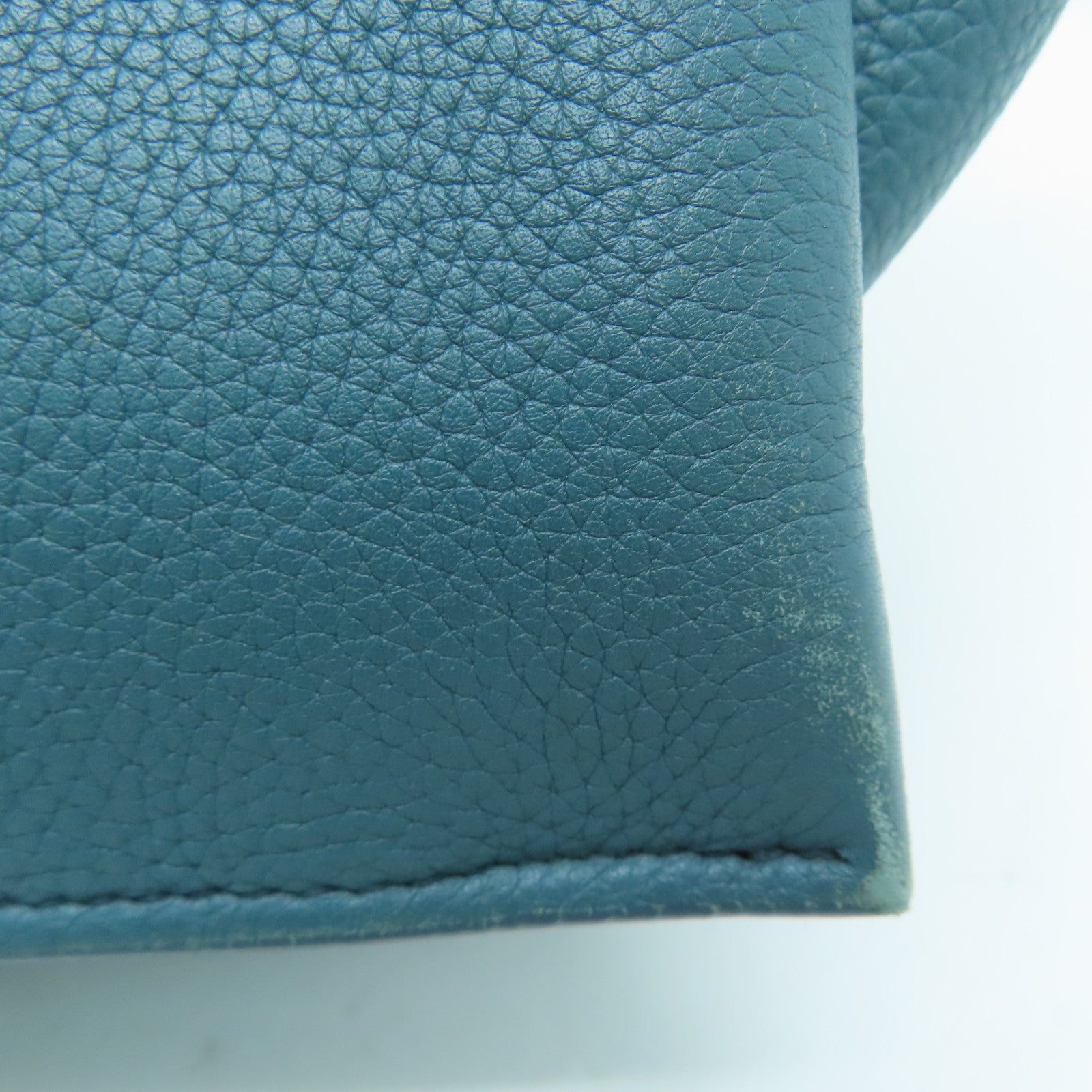 CELINE [Sharp Discount] Cowhide Leather Handbag Blue