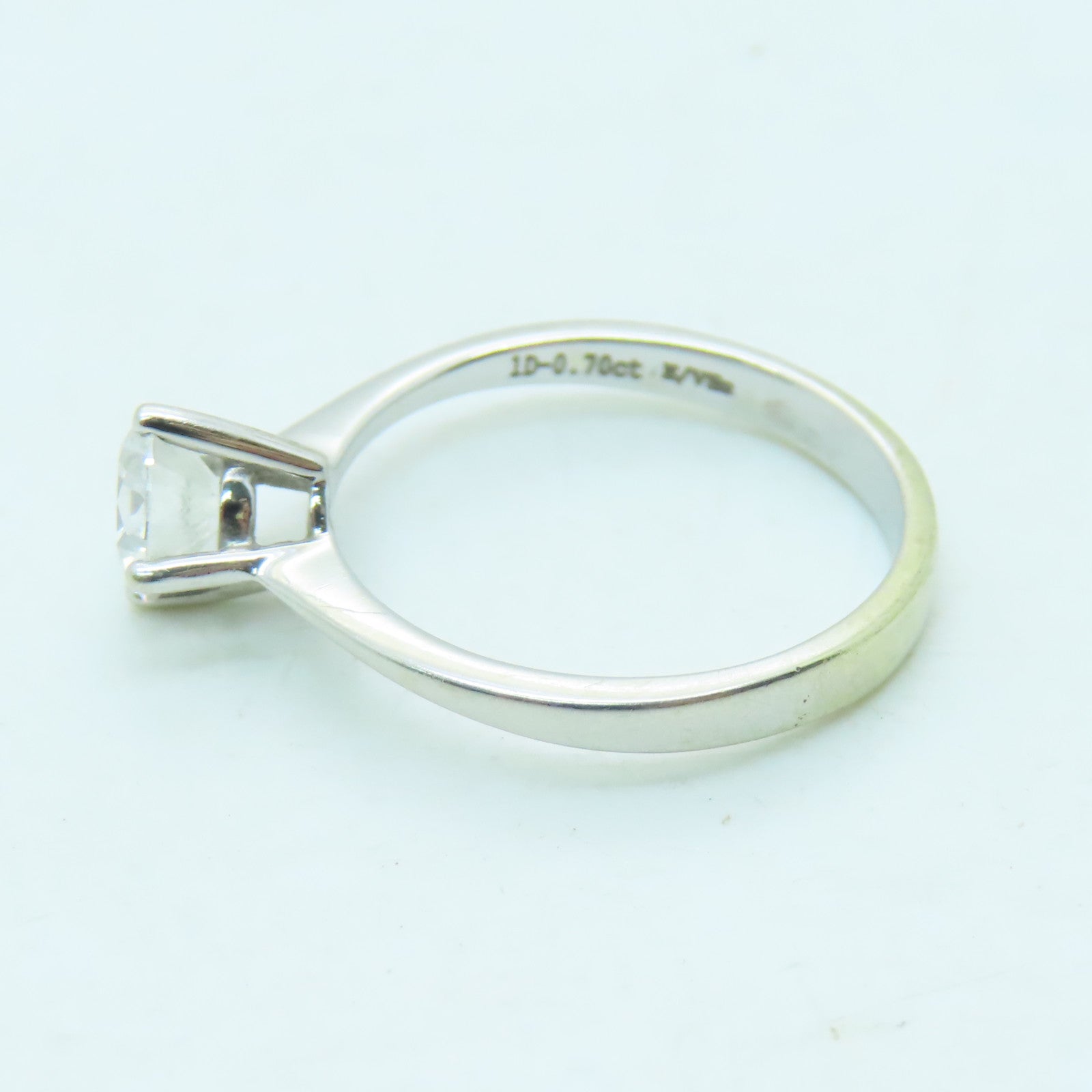 JEWELRY 18K White Gold Diamond Ring 0.70ct Diamond Ring US#6