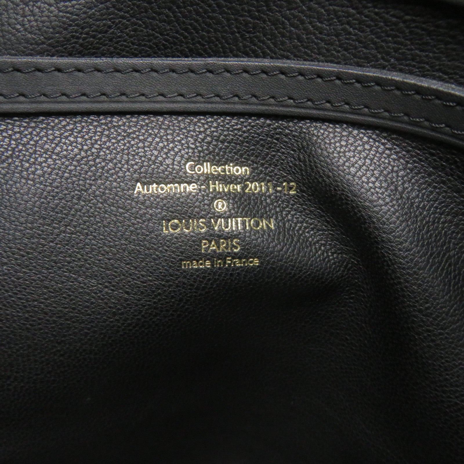 LOUIS VUITTON 【激减优惠】牛皮皮革Cuir Obsession Lockit金扣手挽袋黑色