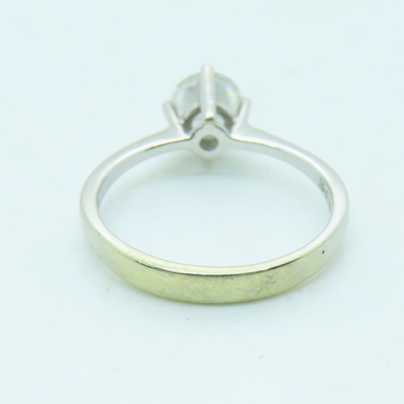 JEWELRY 18K White Gold Diamond Ring 0.70ct Diamond Ring US#6