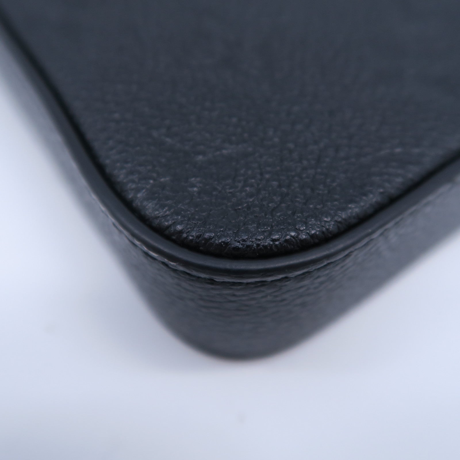 LOUIS VUITTON Monogram Empreinte Felicie Pochette金扣鏈帶肩背袋黑色