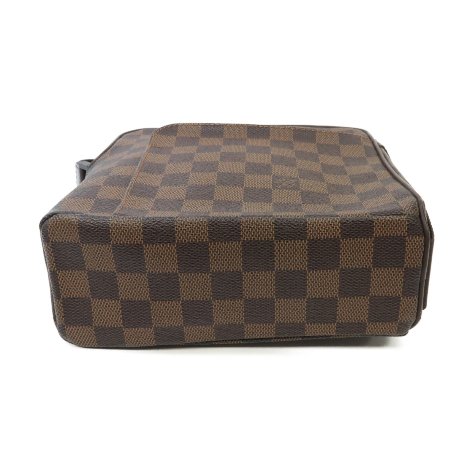 LOUIS VUITTON Damier Olav PM金扣肩背袋棕色