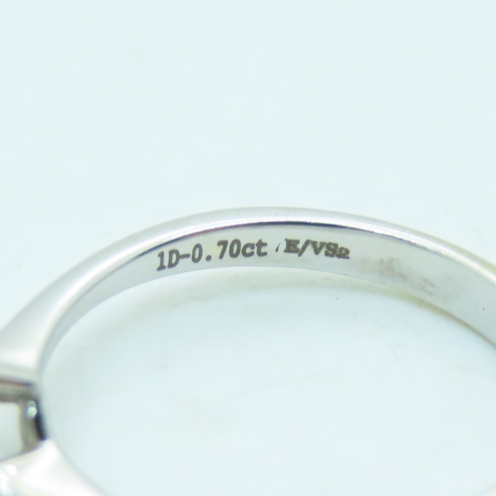 JEWELRY 18K White Gold Diamond Ring 0.70ct Diamond Ring US#6
