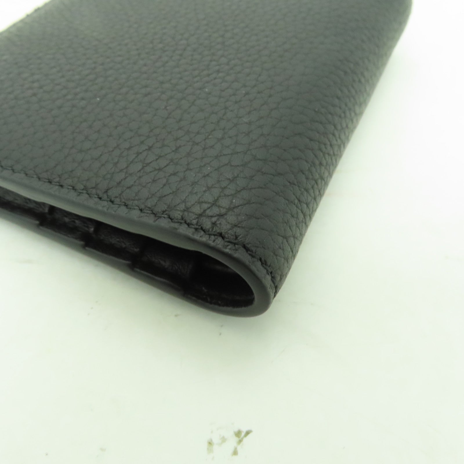 Dior 牛皮皮革Wallet銀扣錢包黒色
