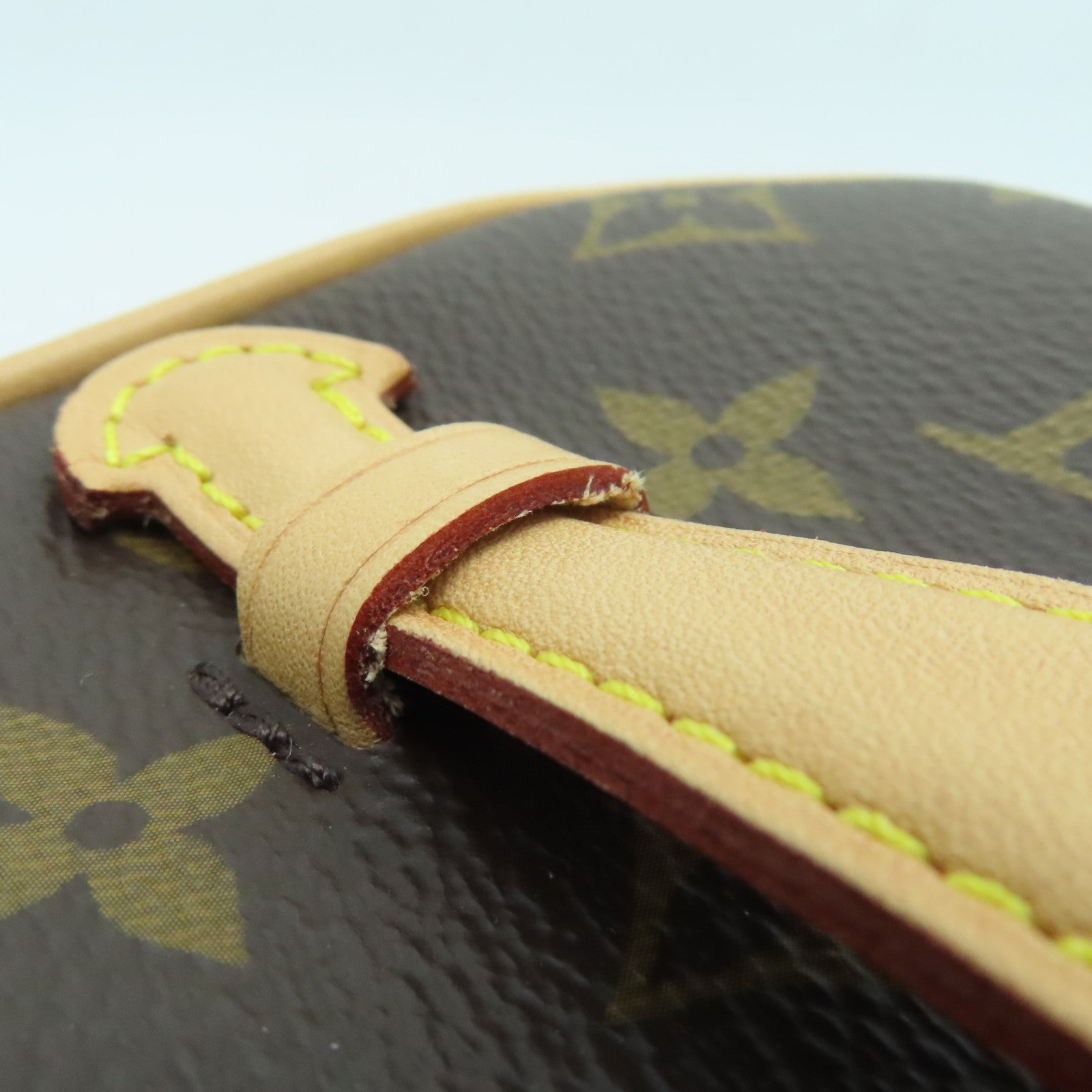 LOUIS VUITTON Monogram Nice Mini Hand Bag金扣手挽袋啡色