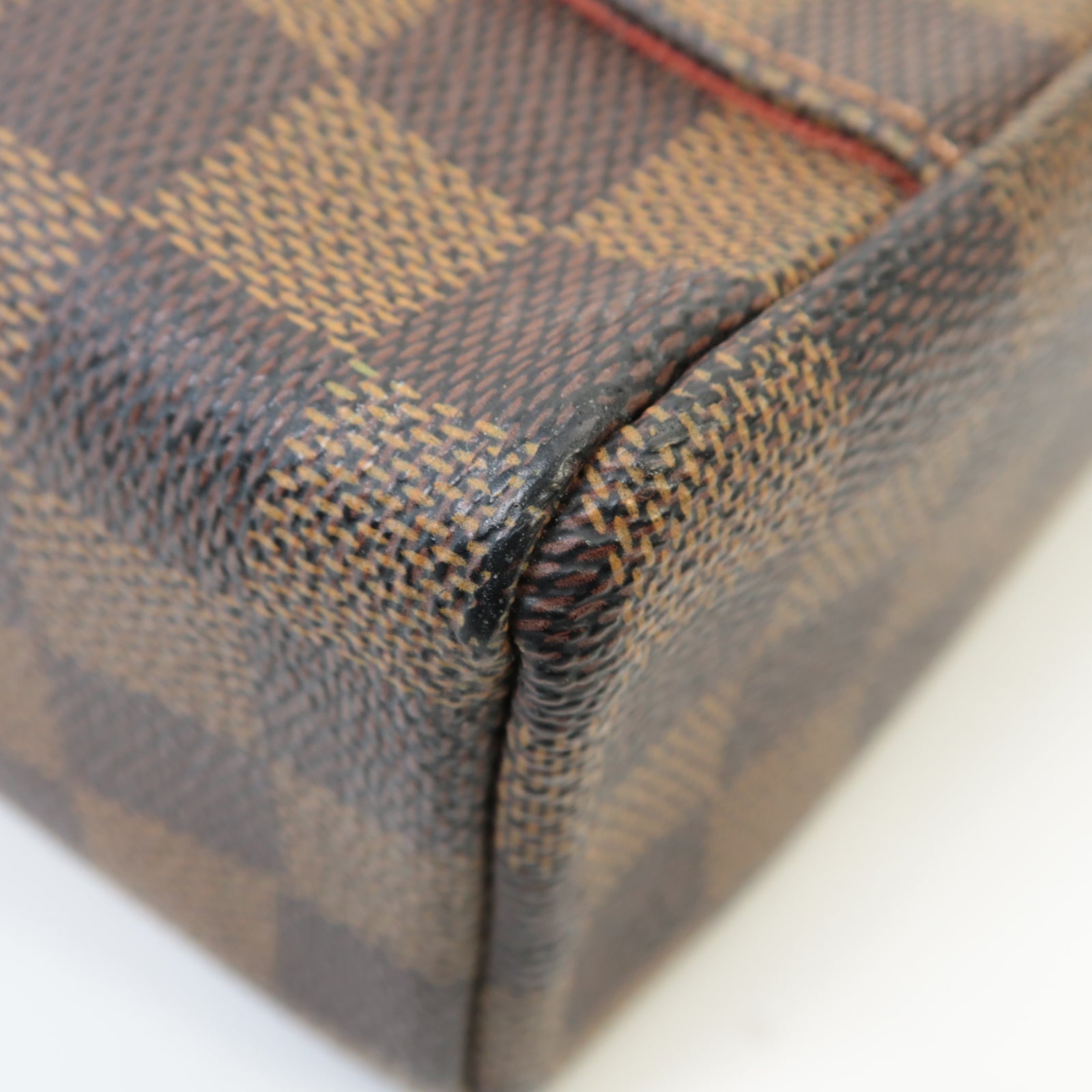 LOUIS VUITTON Damier Olav PM金扣肩背袋棕色